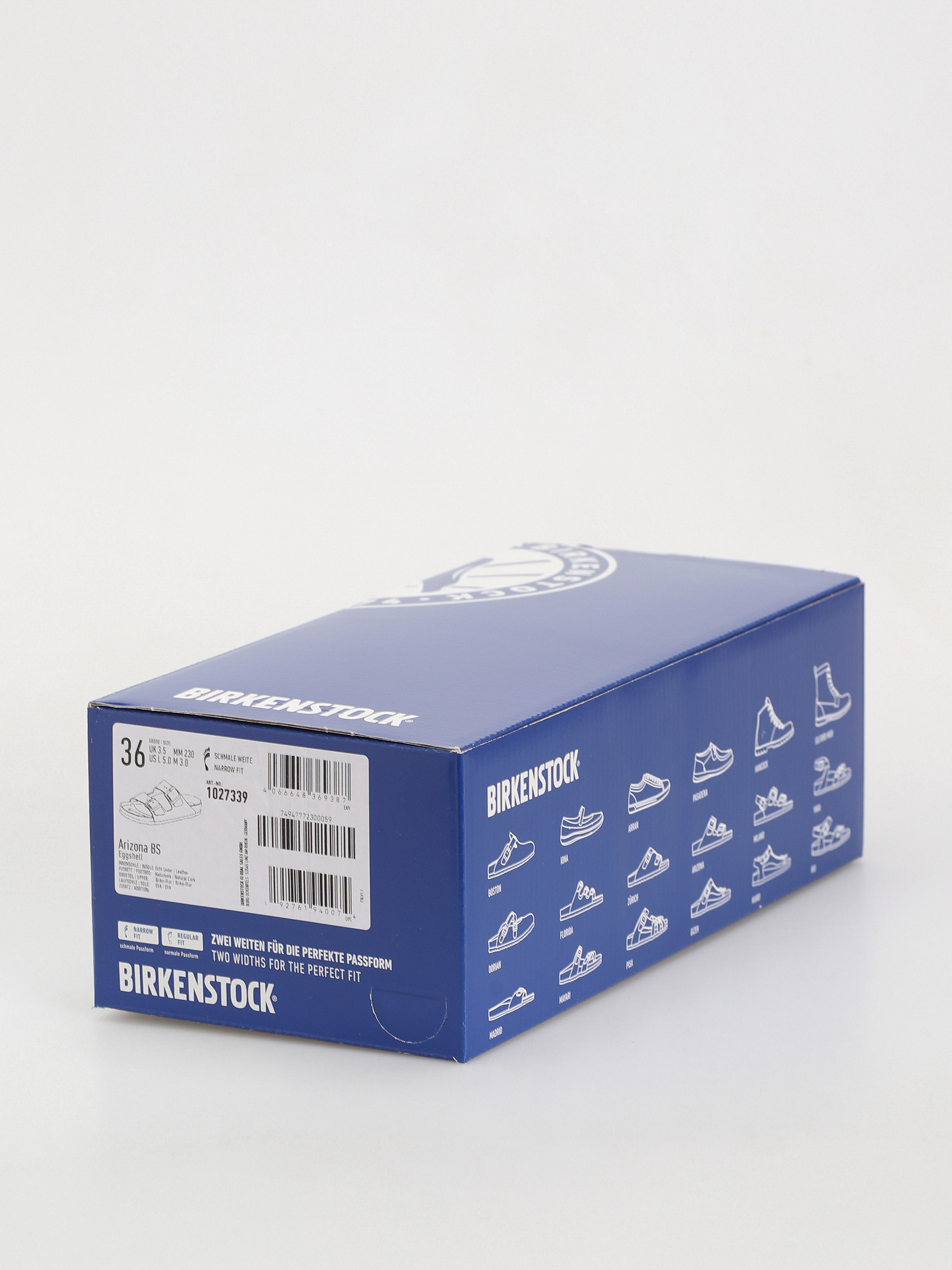 Birkenstock Arizona Birko Flor Narrow Wmn Flip-flop papucsok (eggshell)