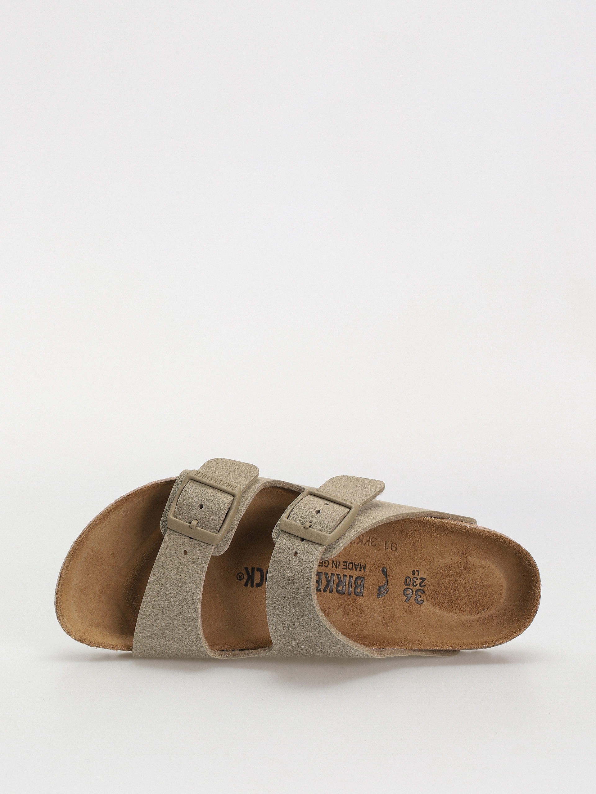 Birkenstock Arizona Birko Flor Narrow Wmn Flip-flop papucsok (faded khaki)