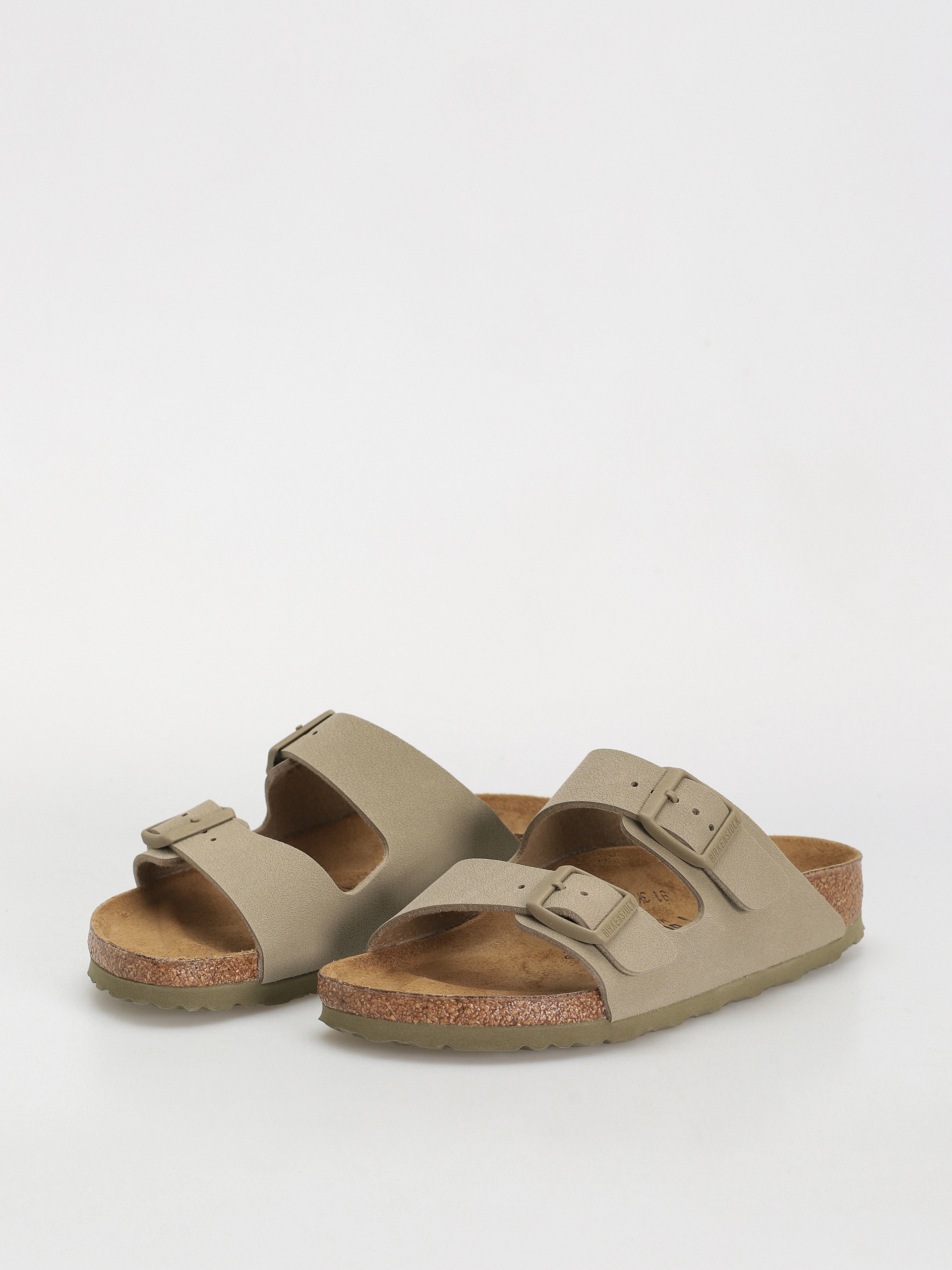 Birkenstock Arizona Birko Flor Narrow Wmn Flip-flop papucsok (faded khaki)