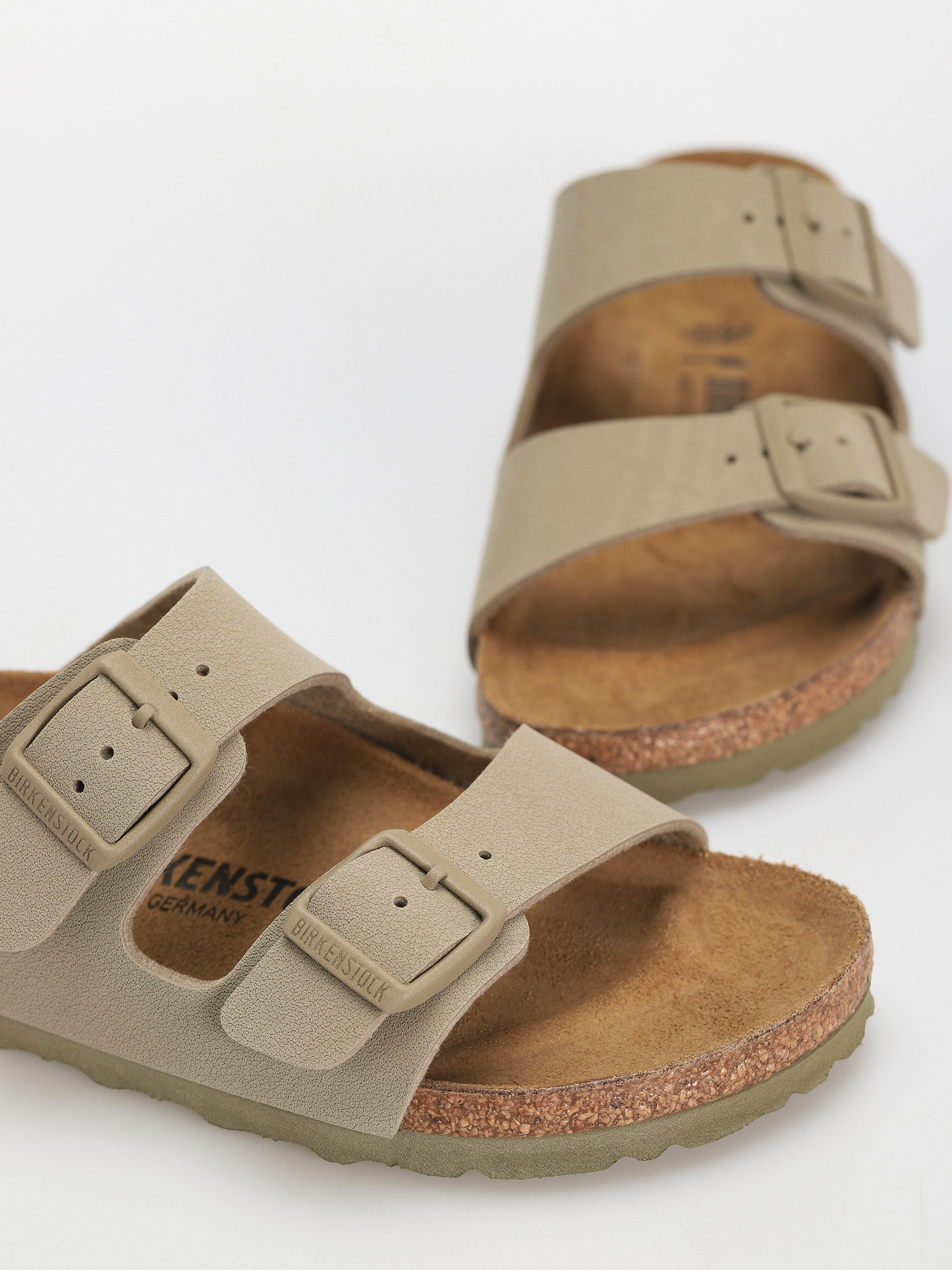 Birkenstock Arizona Birko Flor Narrow Wmn Flip-flop papucsok (faded khaki)