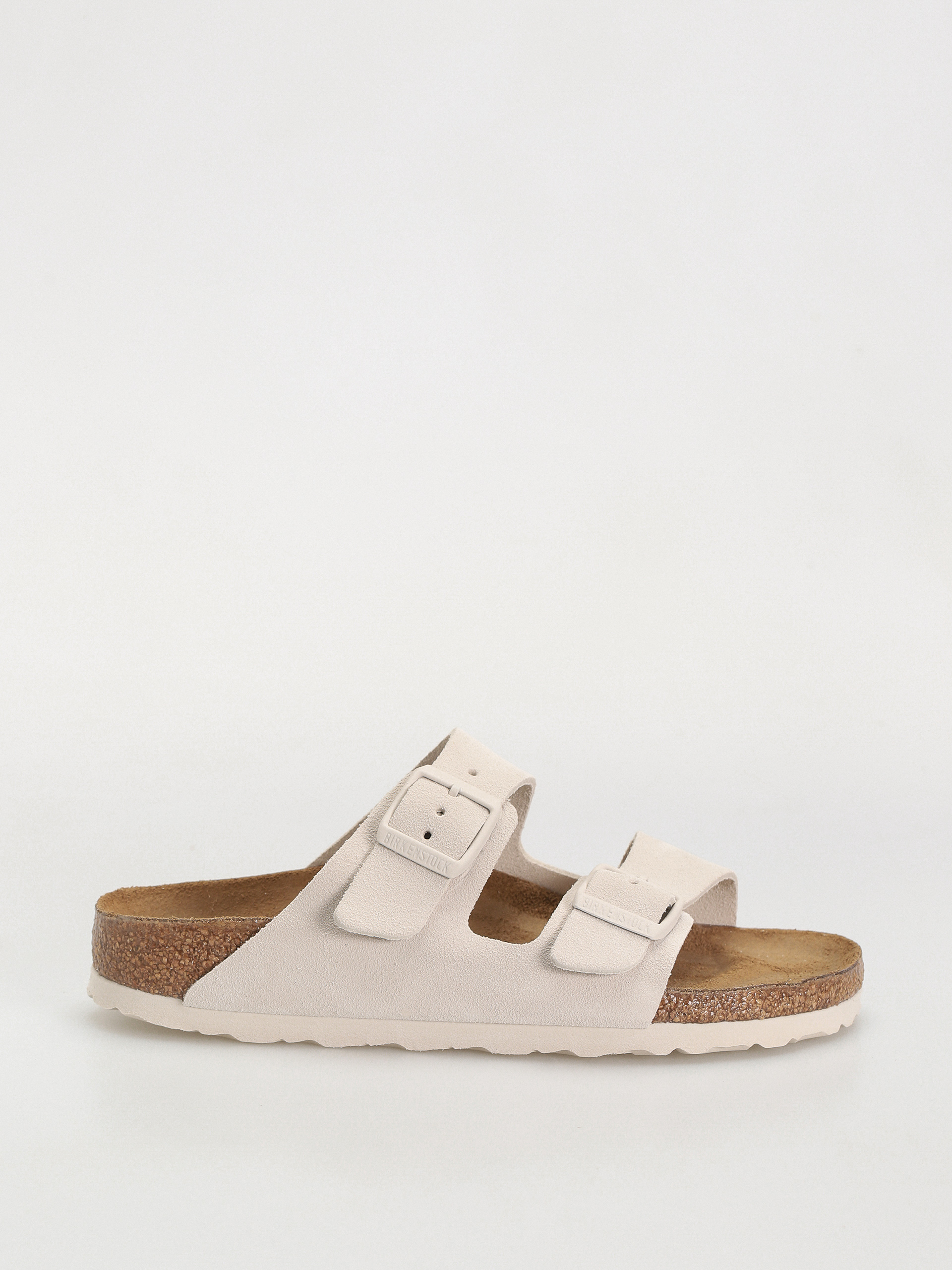 Birkenstock Arizona Suede Leather Narrow Wmn Flip-flop papucsok (antique white)