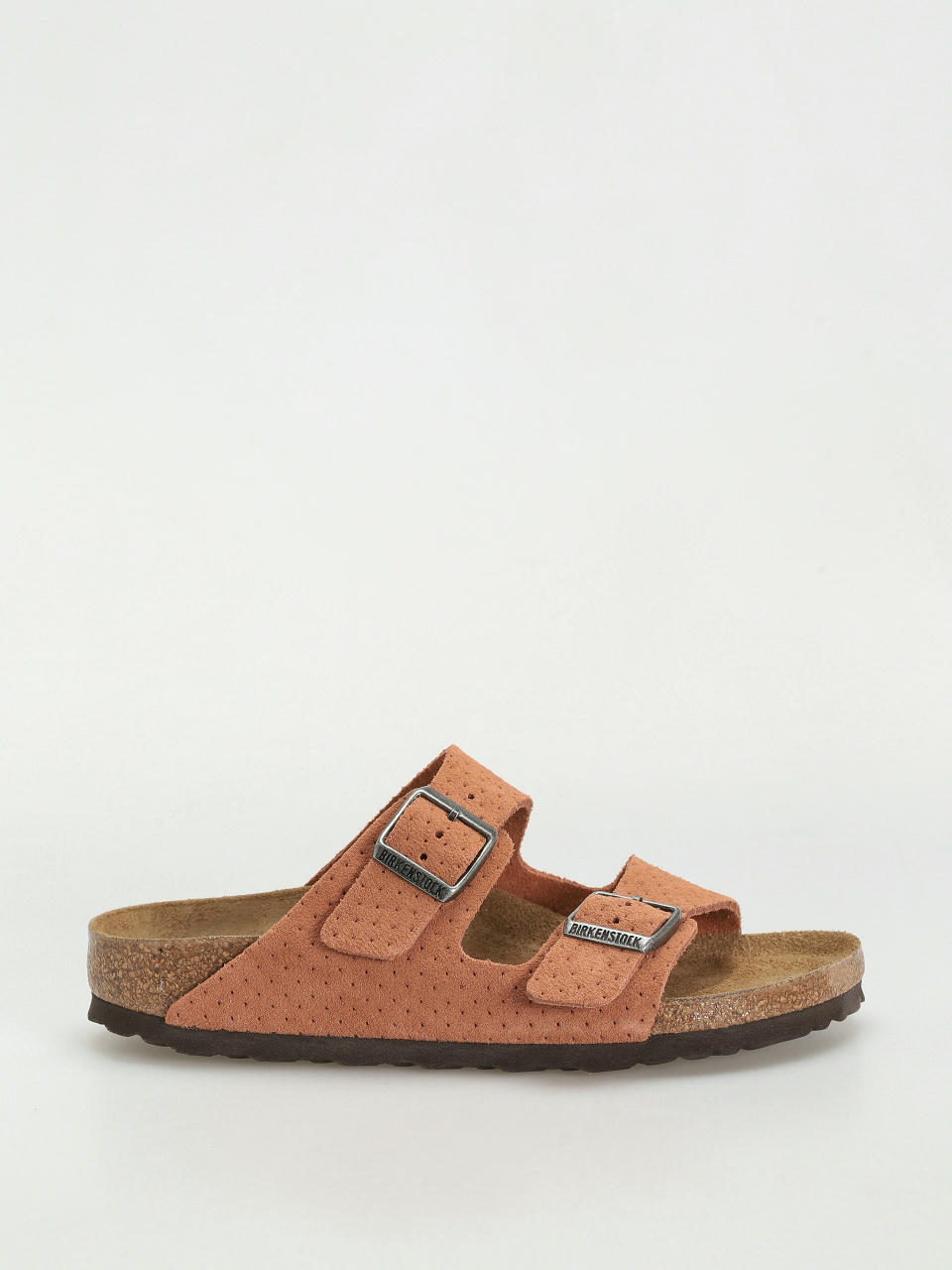 Birkenstock Arizona Suede Embossed Narrow Wmn Flip-flop papucsok (emboss dots burnt orange)