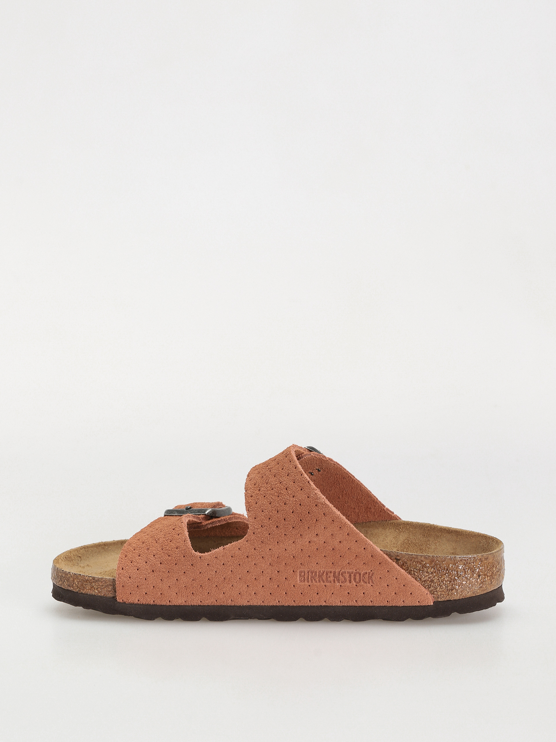 Birkenstock Arizona Suede Embossed Narrow Wmn Flip-flop papucsok (emboss dots burnt orange)