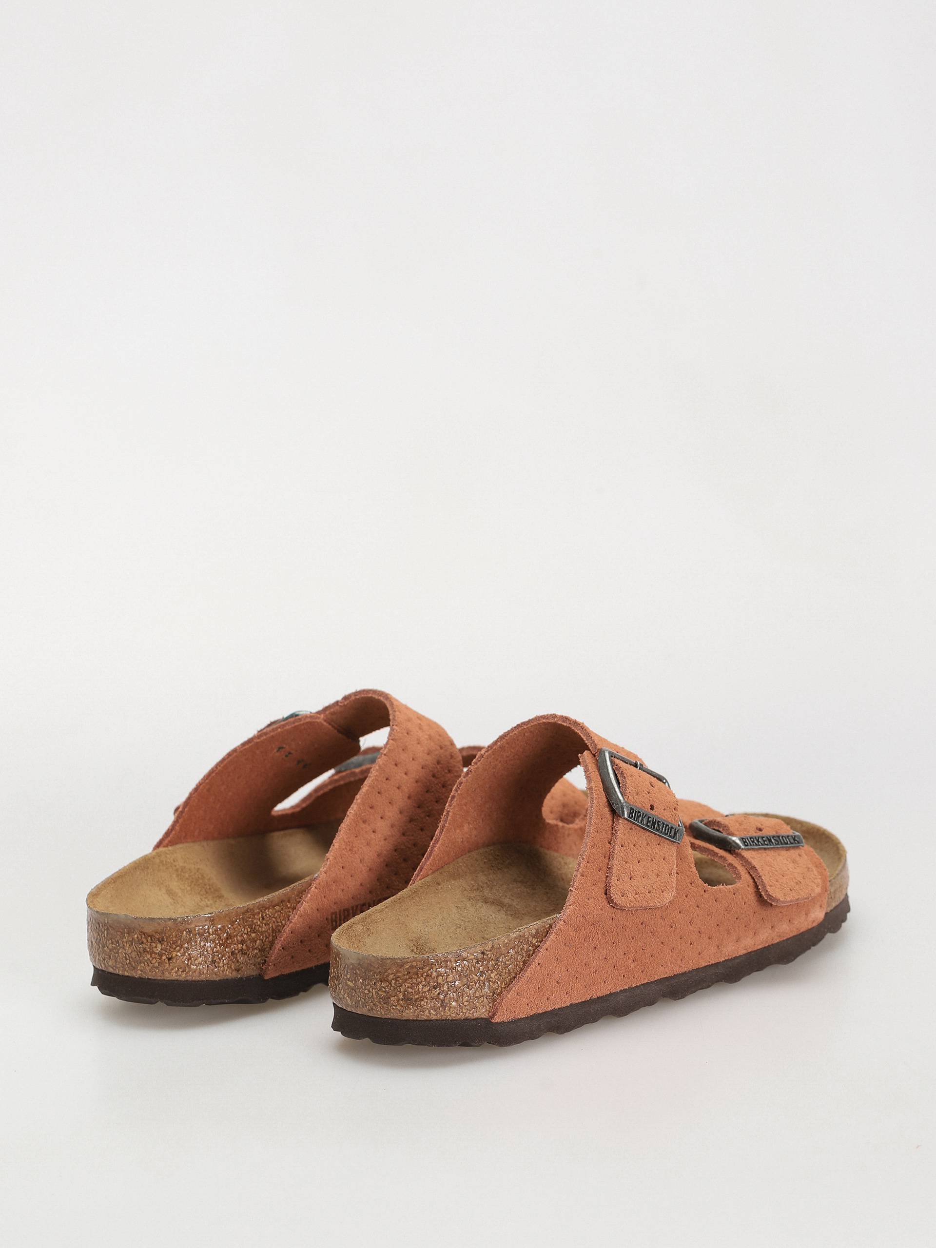 Birkenstock Arizona Suede Embossed Narrow Wmn Flip-flop papucsok (emboss dots burnt orange)