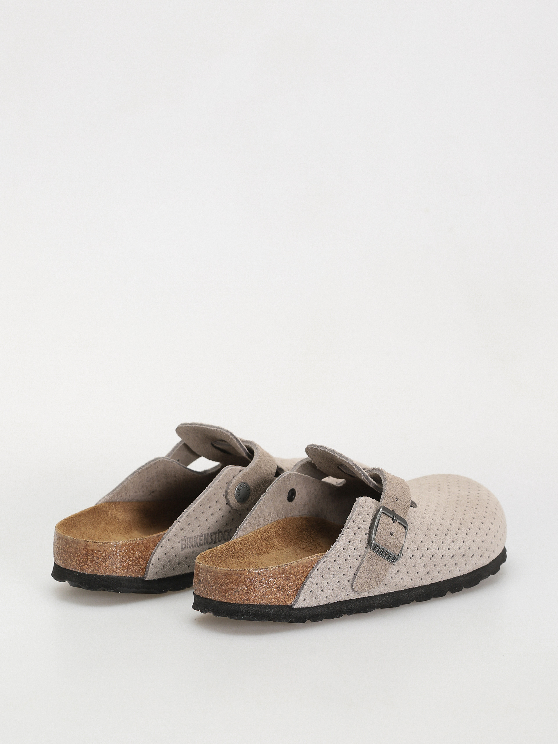 Birkenstock Boston Suede Embossed Narrow Wmn Flip-flop papucsok (emboss dots stone coin)