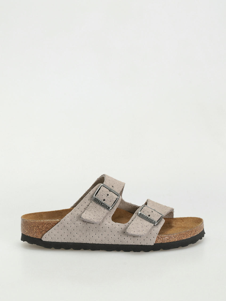 Birkenstock Arizona Suede Embossed Narrow Wmn Flip-flop papucsok (emboss dots stone coin)