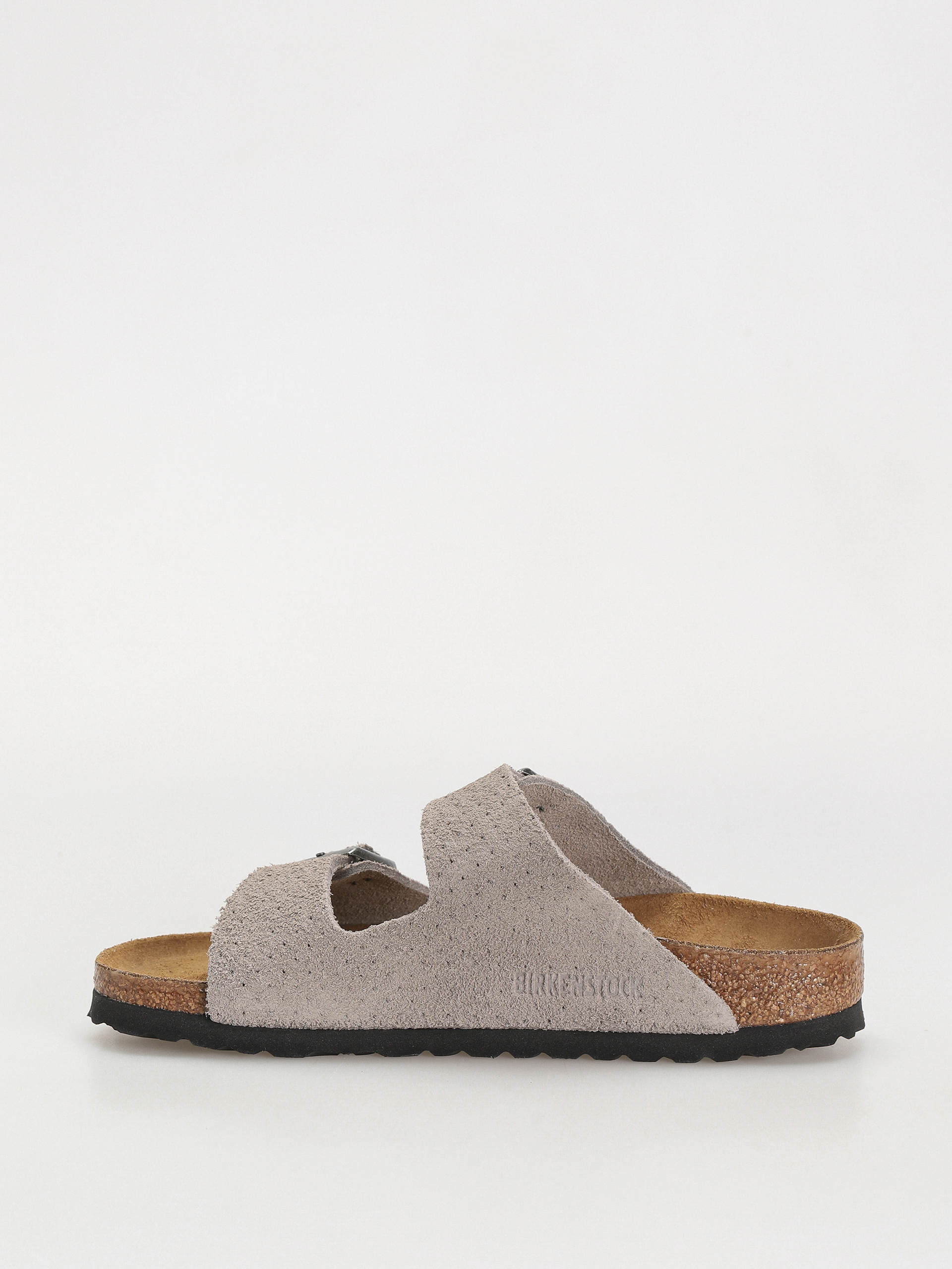 Birkenstock Arizona Suede Embossed Narrow Wmn Flip-flop papucsok (emboss dots stone coin)