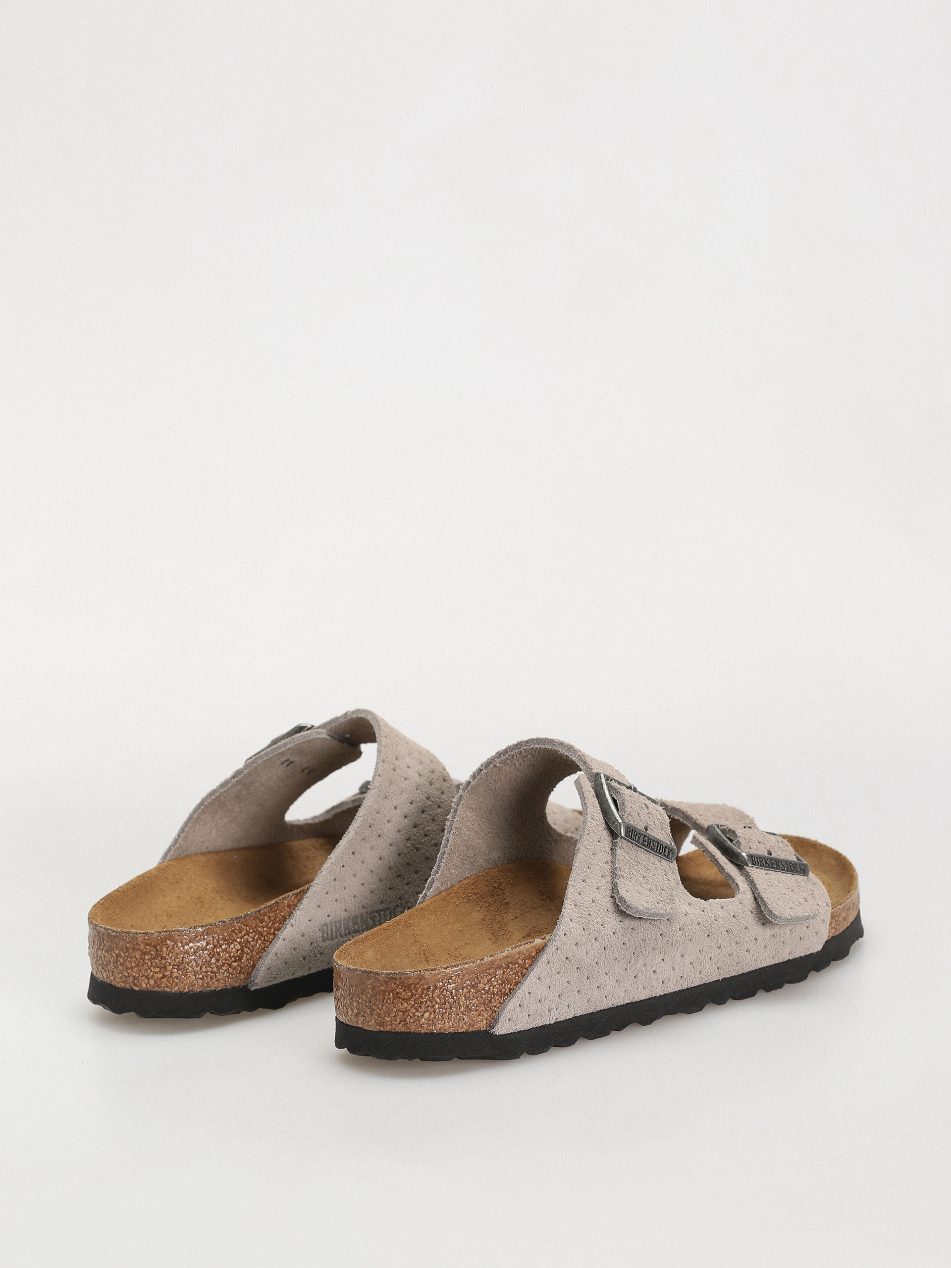 Birkenstock Arizona Suede Embossed Narrow Wmn Flip-flop papucsok (emboss dots stone coin)