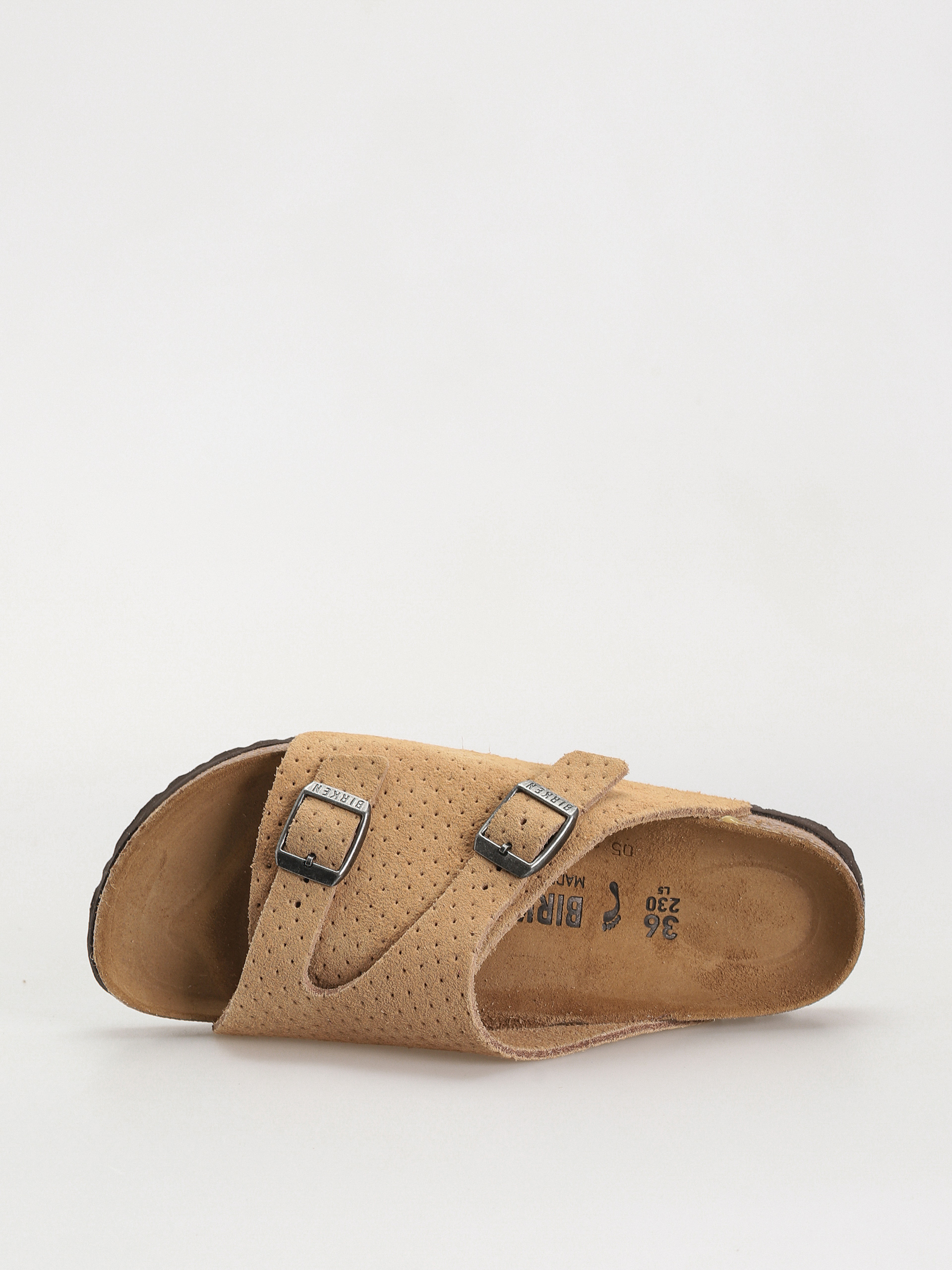 Birkenstock Zurich Suede Embossed Narrow Wmn Flip-flop papucsok (emboss dots new beige)