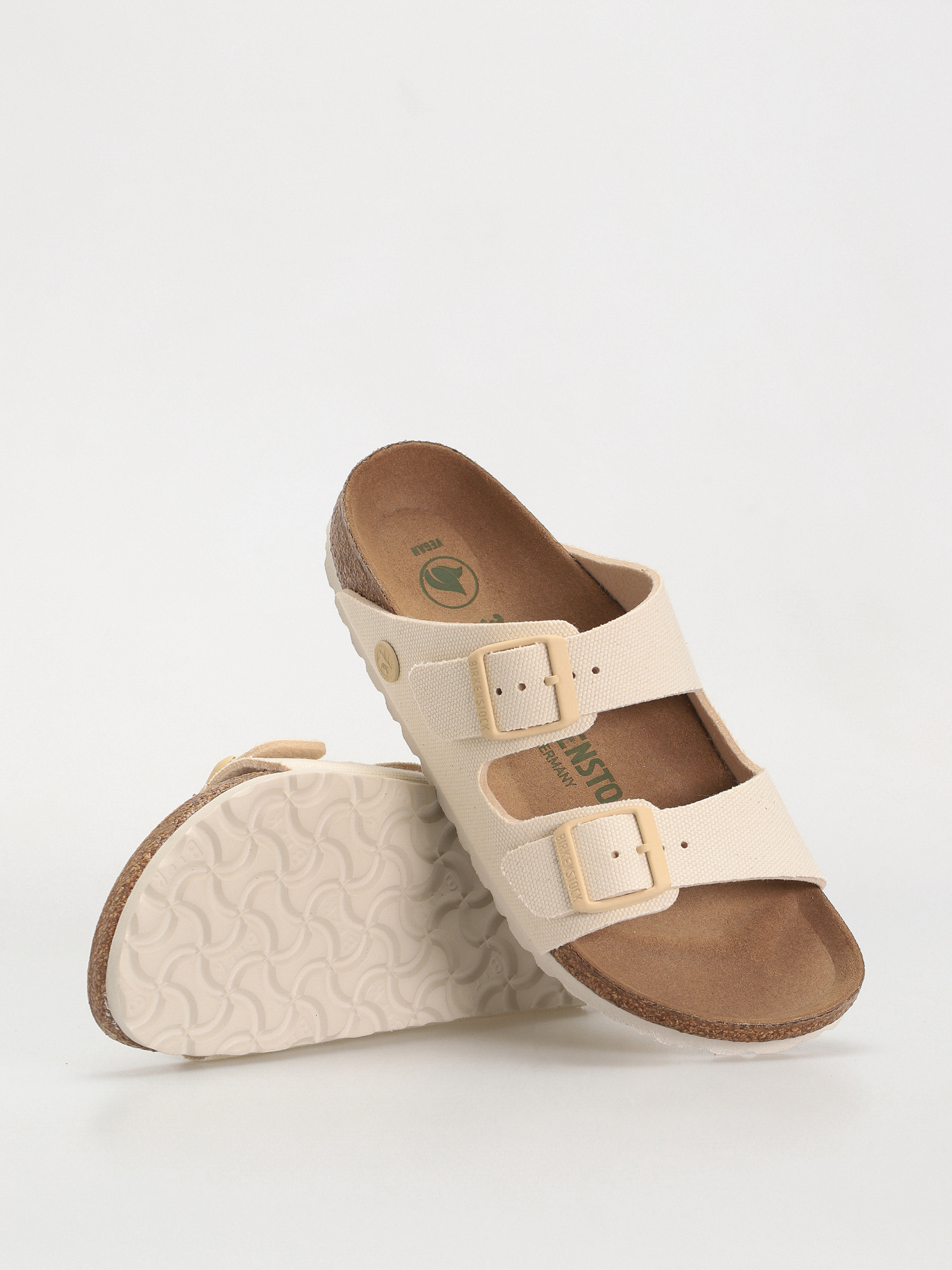 Birkenstock Arizona Vegan Narrow Flip-flop papucsok Wmn (eggshell)