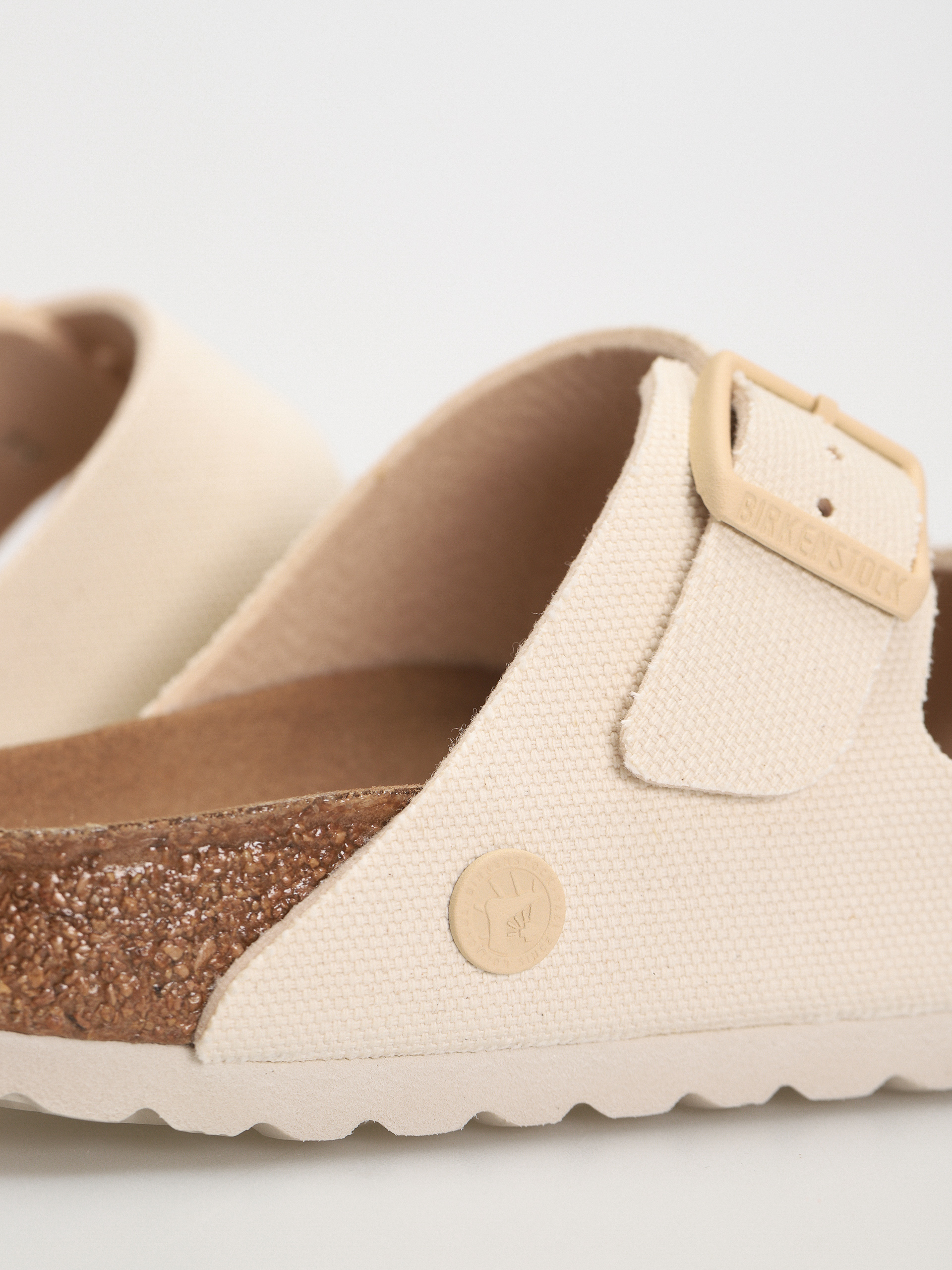 Birkenstock Arizona Vegan Narrow Flip-flop papucsok Wmn (eggshell)