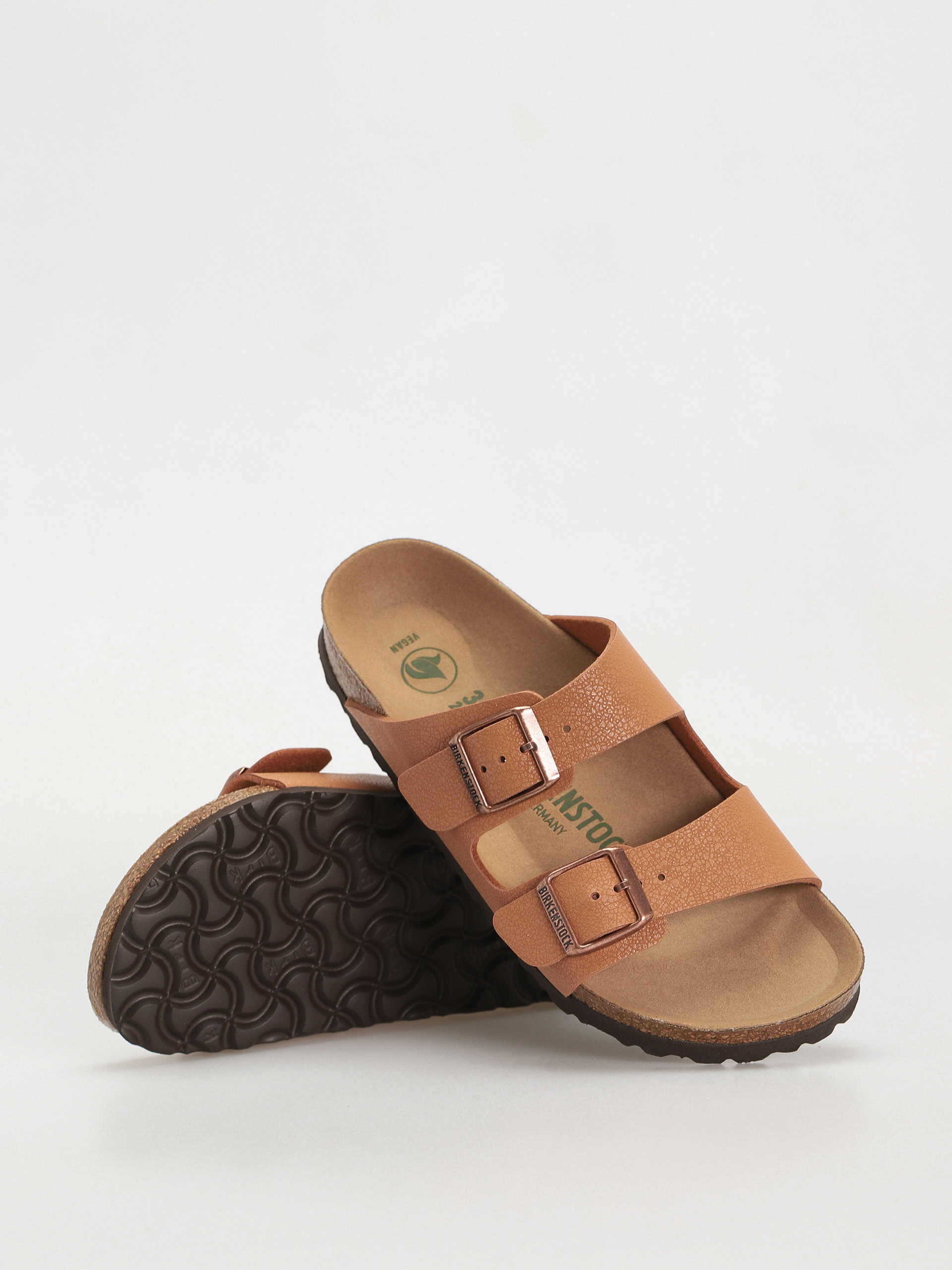 Birkenstock Arizona Birko Flor Nubuck Narrow Wmn Flip-flop papucsok (pecan)