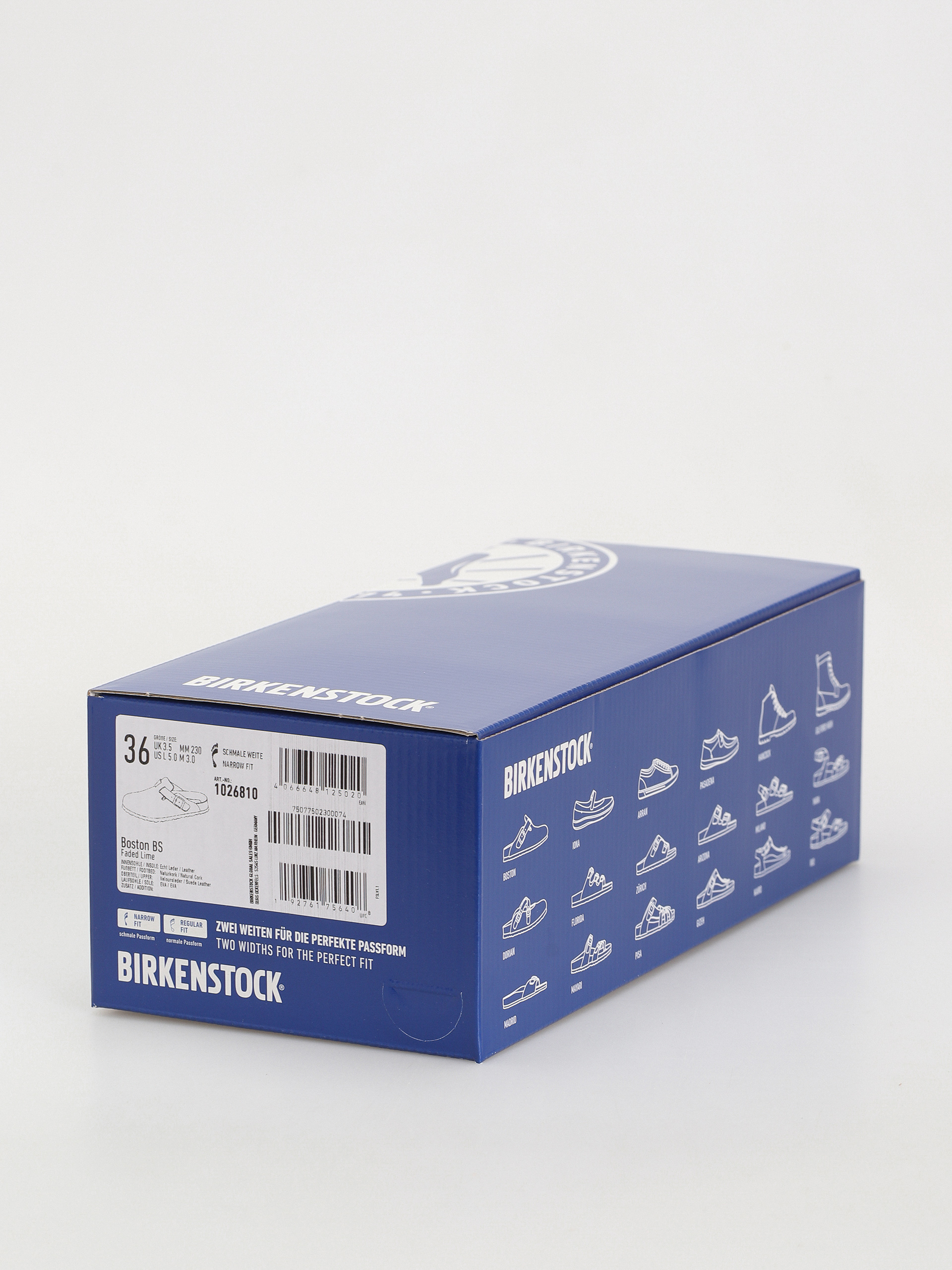 Birkenstock Boston Suede Leather Narrow Wmn Flip-flop papucsok (faded lime)