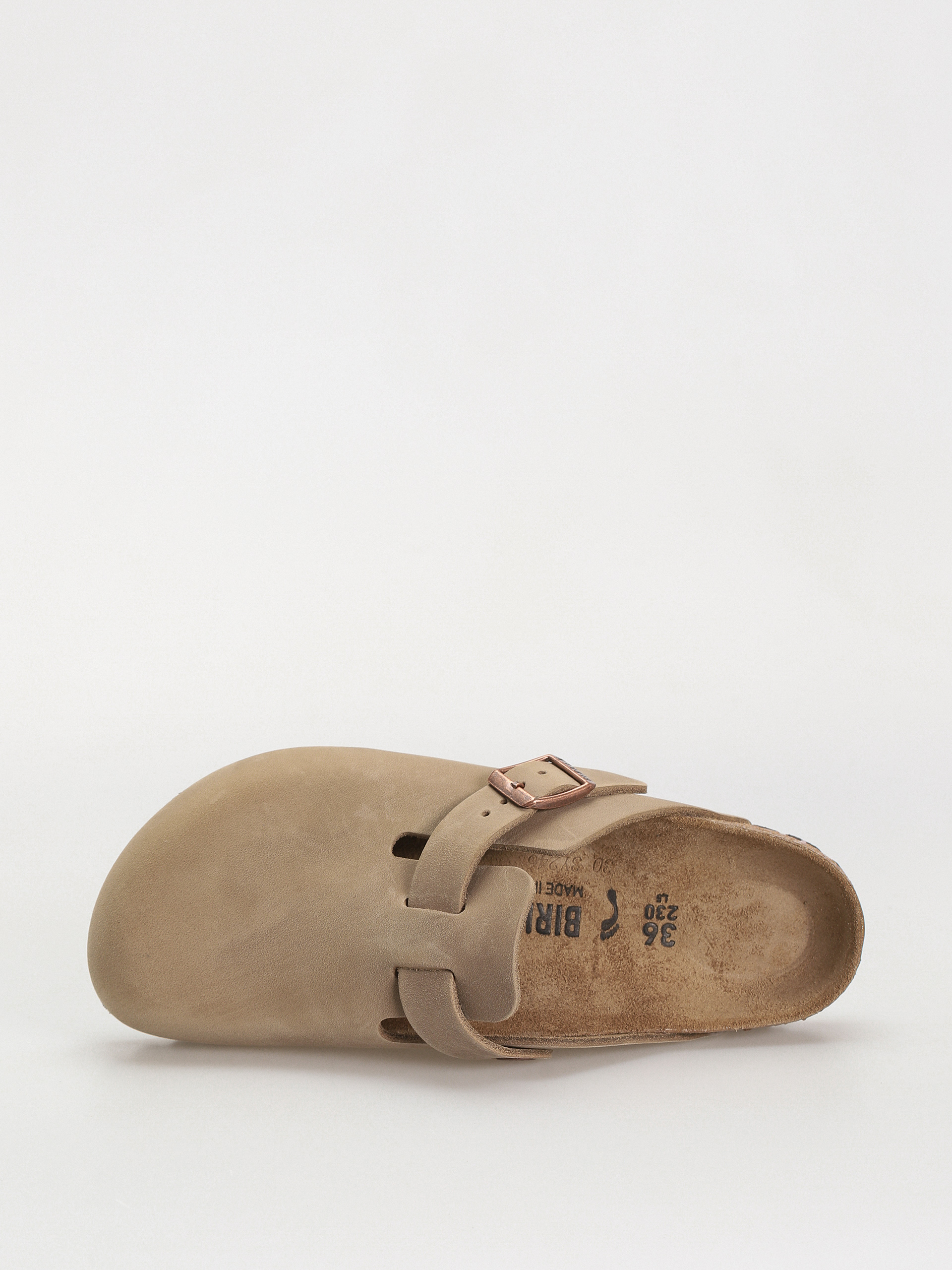 Birkenstock Boston Oiled Leather Narrow Wmn Flip-flop papucsok (tobacco brown)