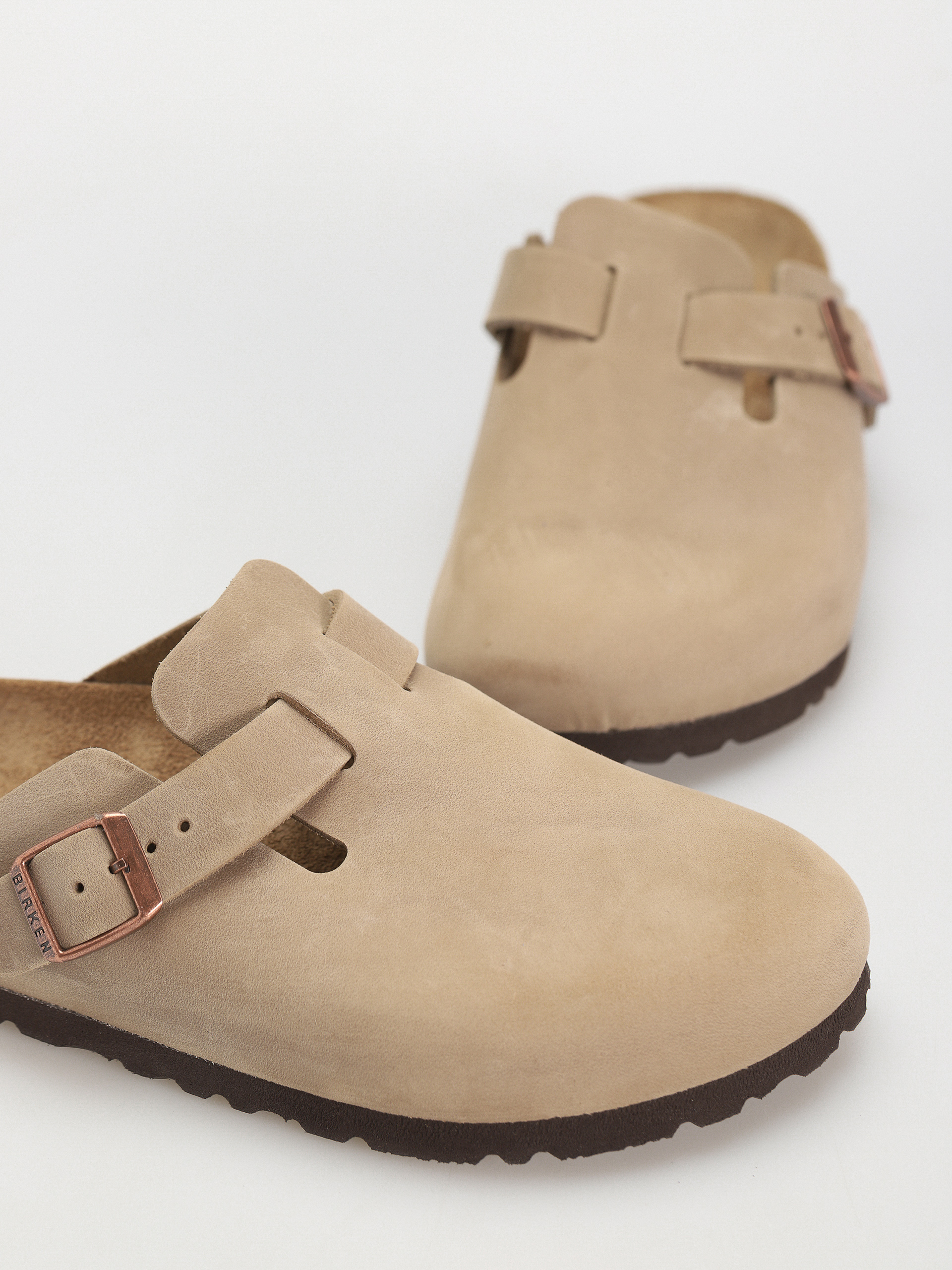 Birkenstock Boston Oiled Leather Narrow Wmn Flip-flop papucsok (tobacco brown)