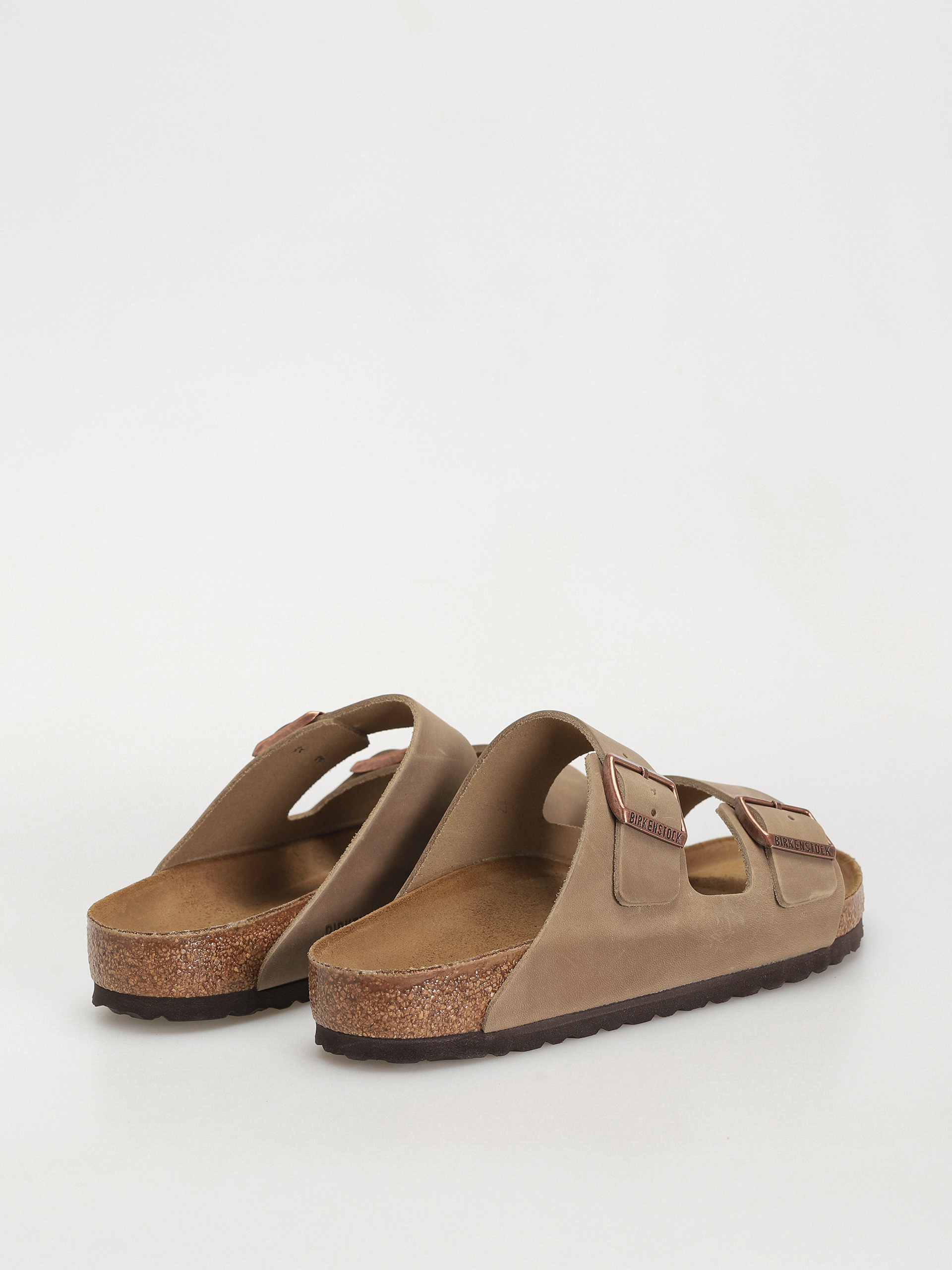 Birkenstock Arizona Oiled Leather Regular Flip-flop papucsok (tobacco brown)