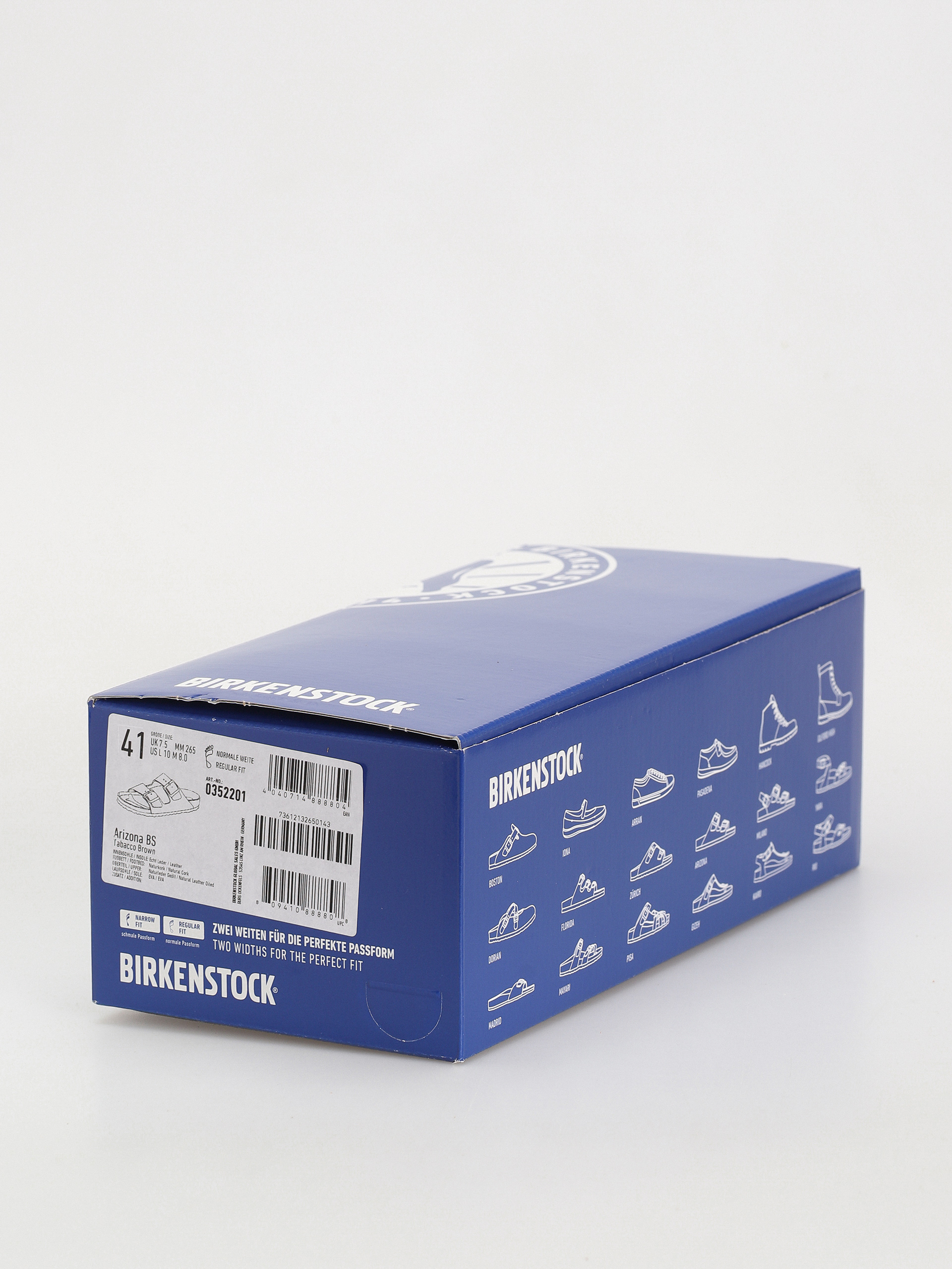 Birkenstock Arizona Oiled Leather Regular Flip-flop papucsok (tobacco brown)