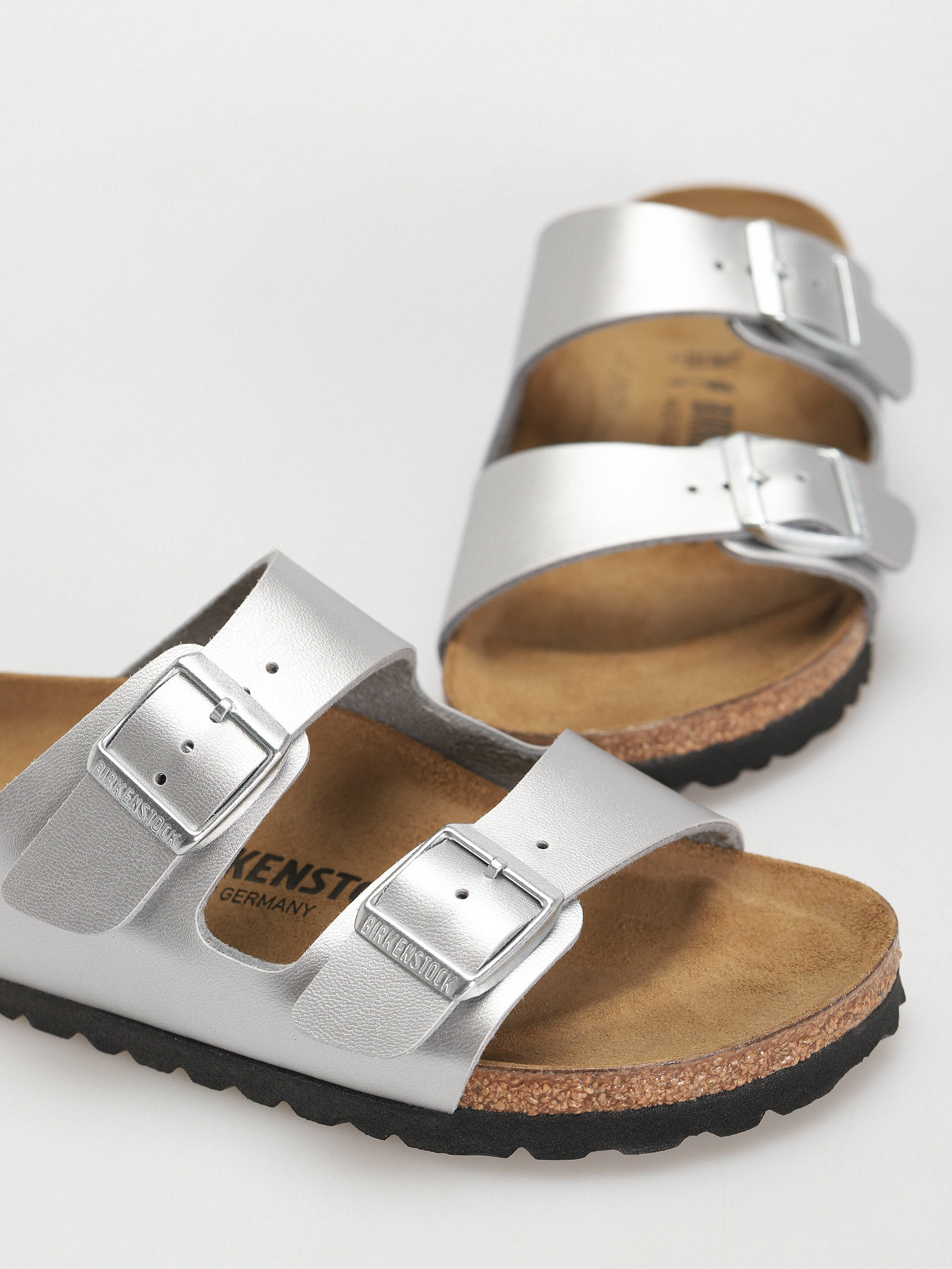 Birkenstock Arizona Birko Flor Narrow Wmn Flip-flop papucsok (silver)