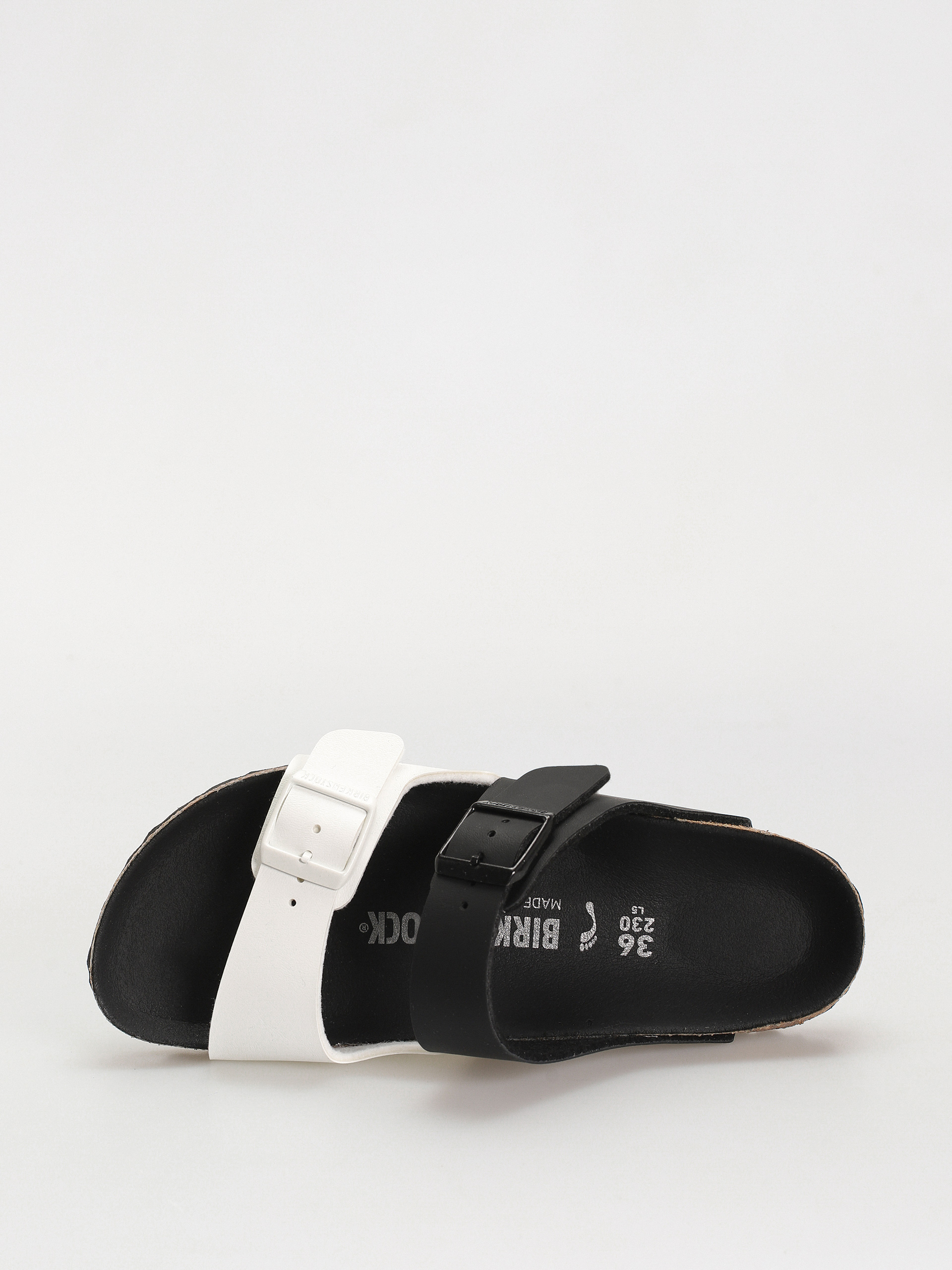 Birkenstock Arizona Birko Flor Narrow Wmn Flip-flop papucsok (black/white)
