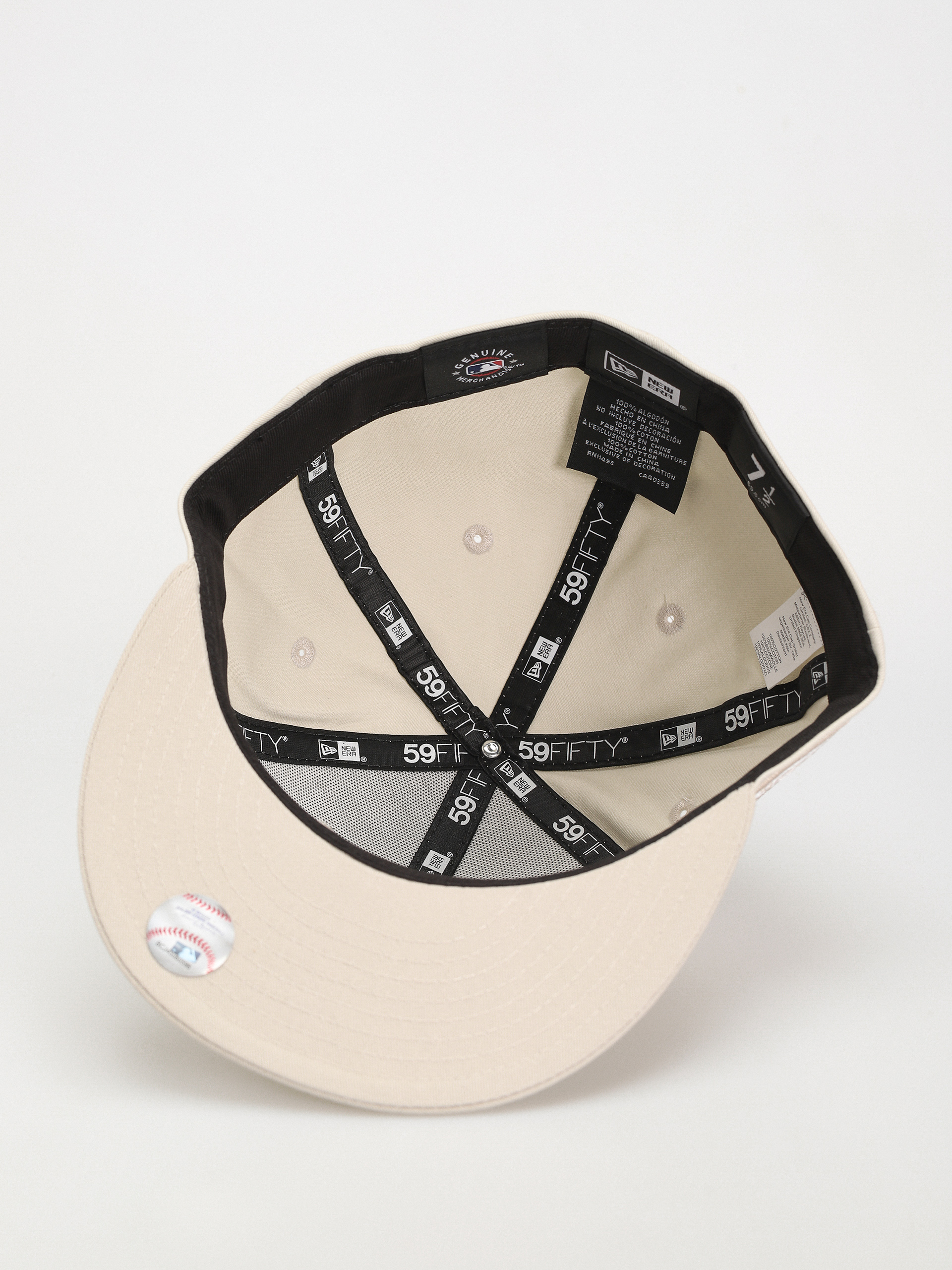 New Era White Crown 59Fifty New York Yankees Baseball sapka (ivory/stone)