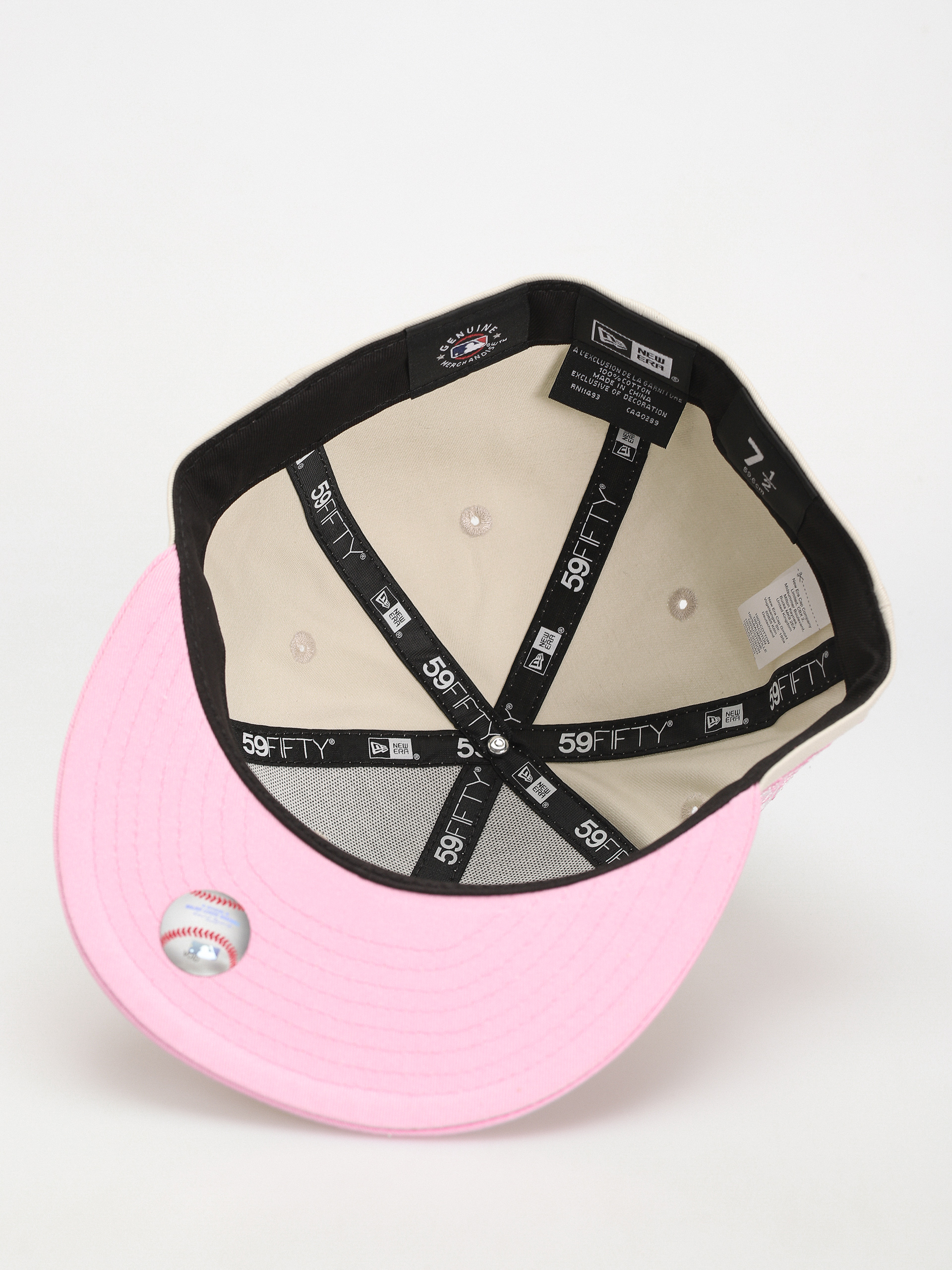 New Era White Crown 59Fifty Los Angeles Dodgers Baseball sapka (pink/ivory)