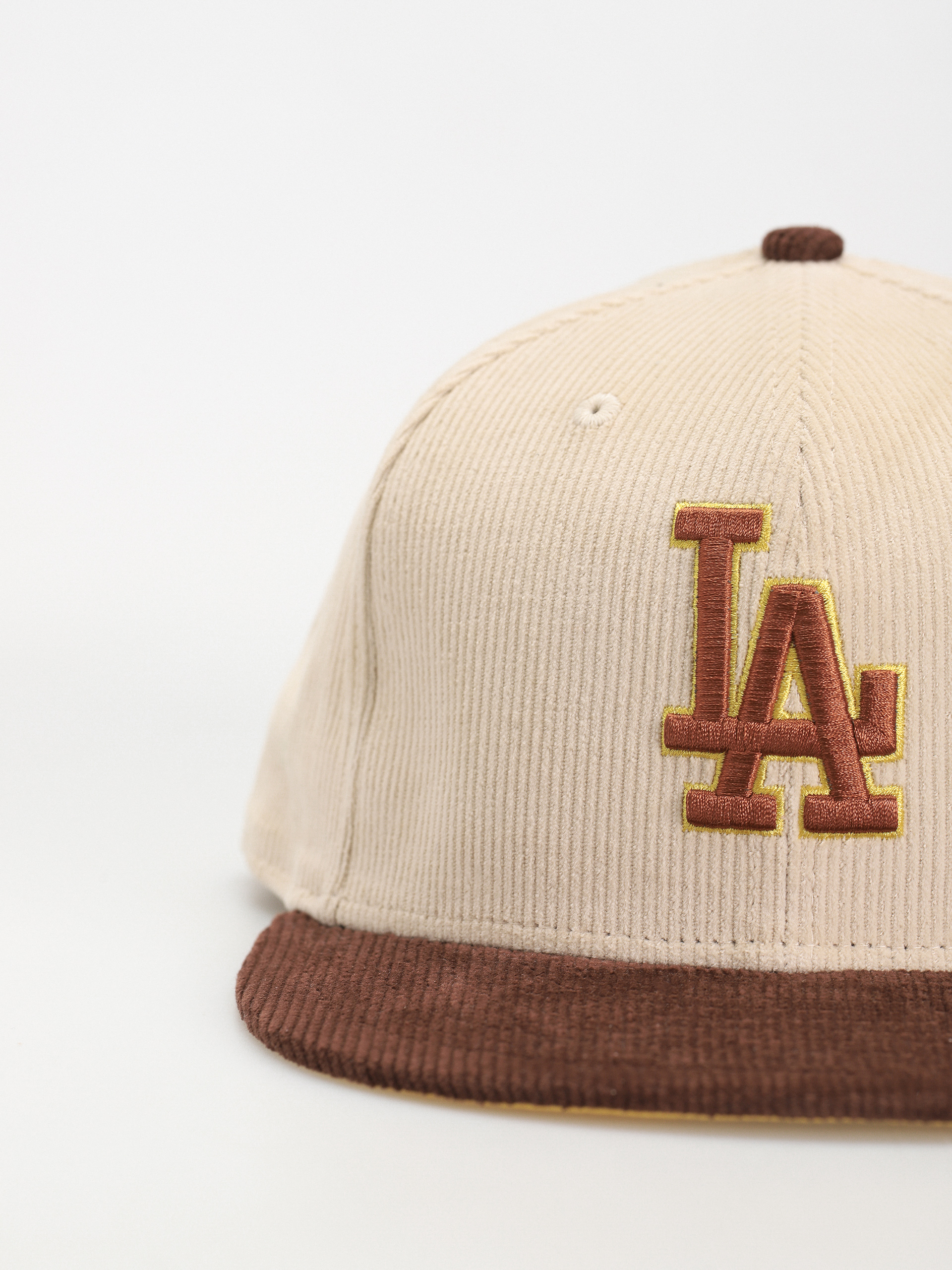 New Era Cord 59Fifty Los Angeles Dodgers Baseball sapka (brown/stone)