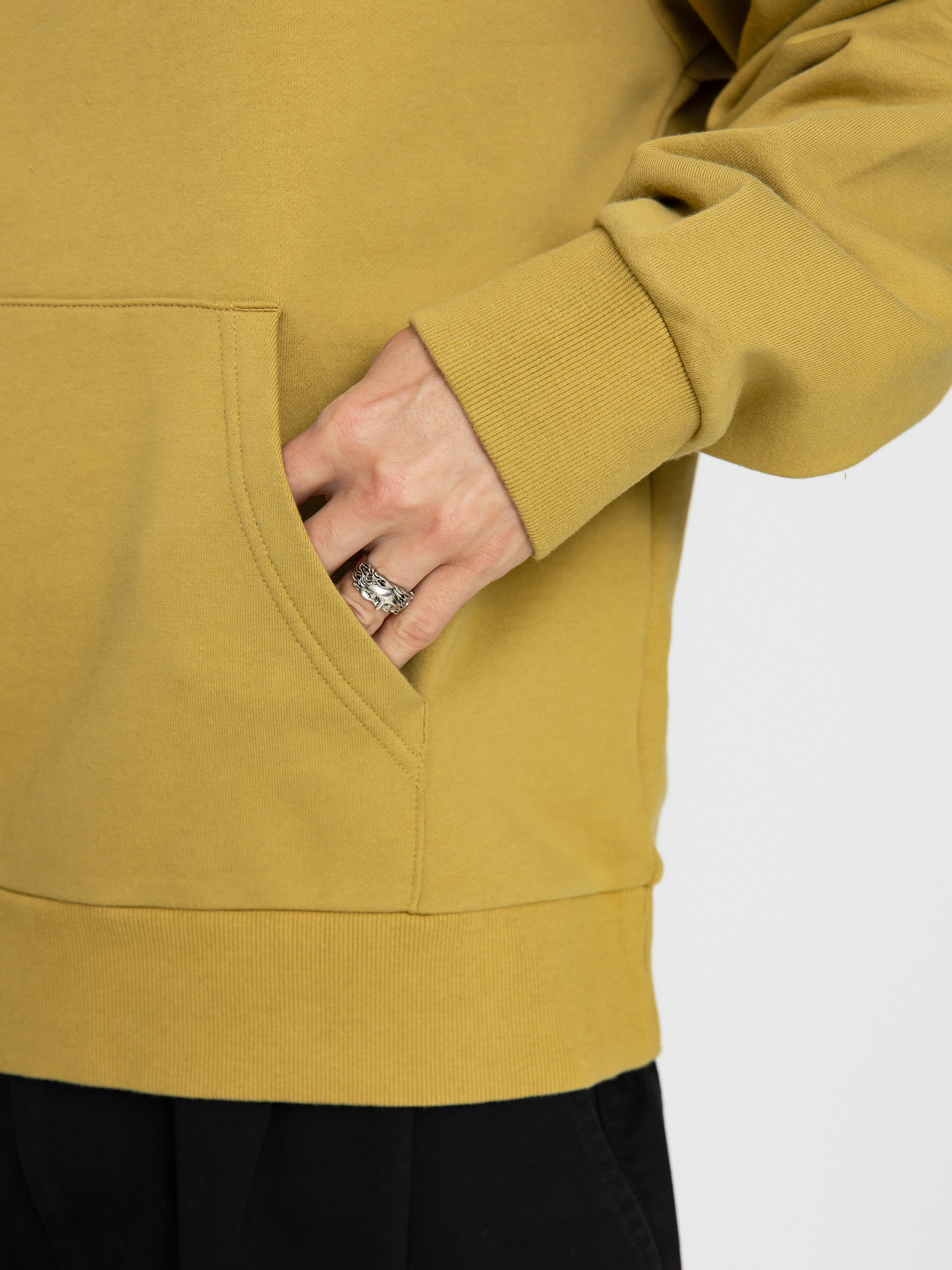 Carhartt WIP Script Embroidery HD Kapucnis pulóver (agate/white)