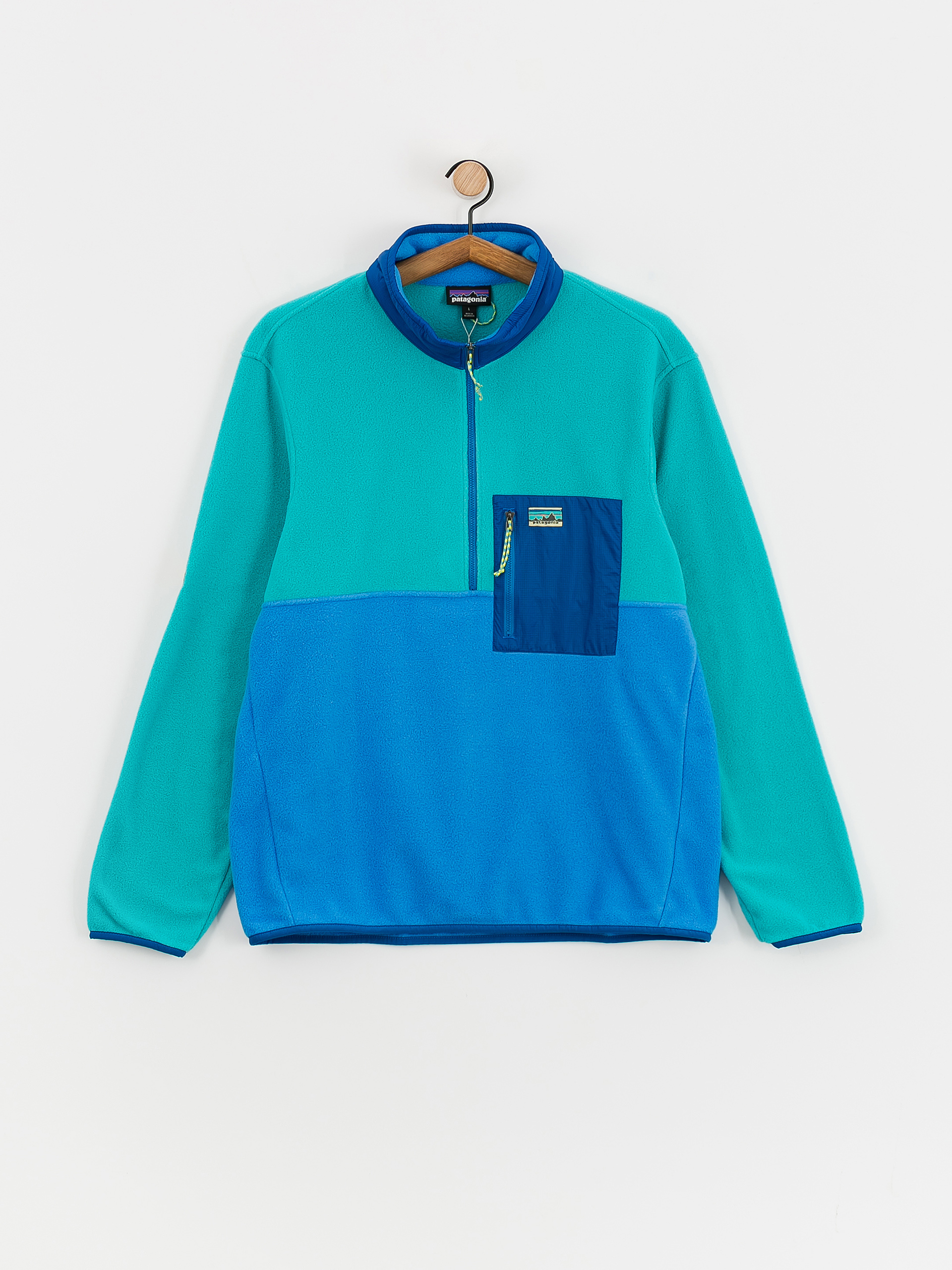 Férfi Patagonia Microdini 1/2 Zip Polár pulóver (vessel blue)
