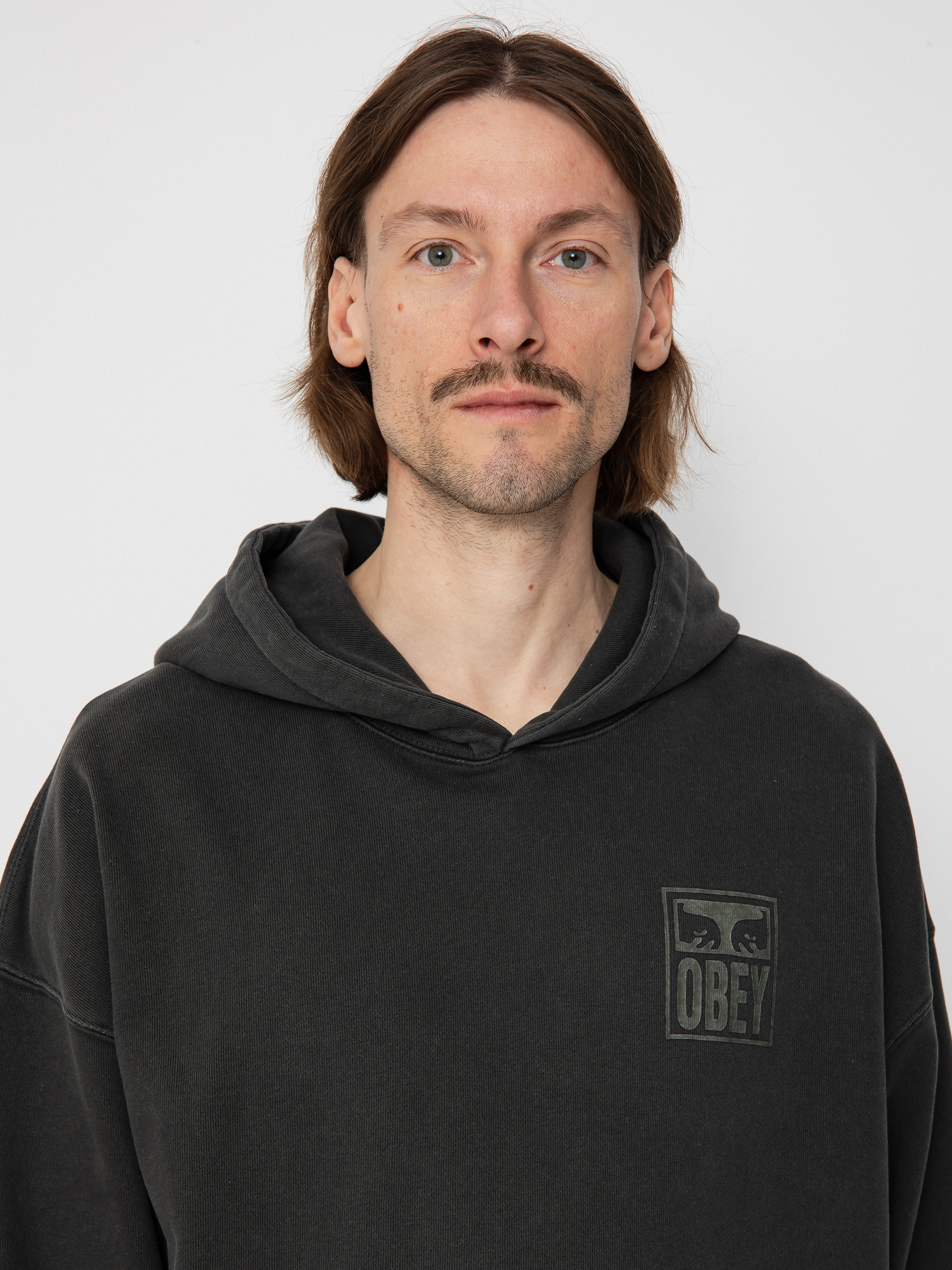 OBEY Pigment Obey Eyes Icon Extra HD Kapucnis pulóver (pigment pirate black)