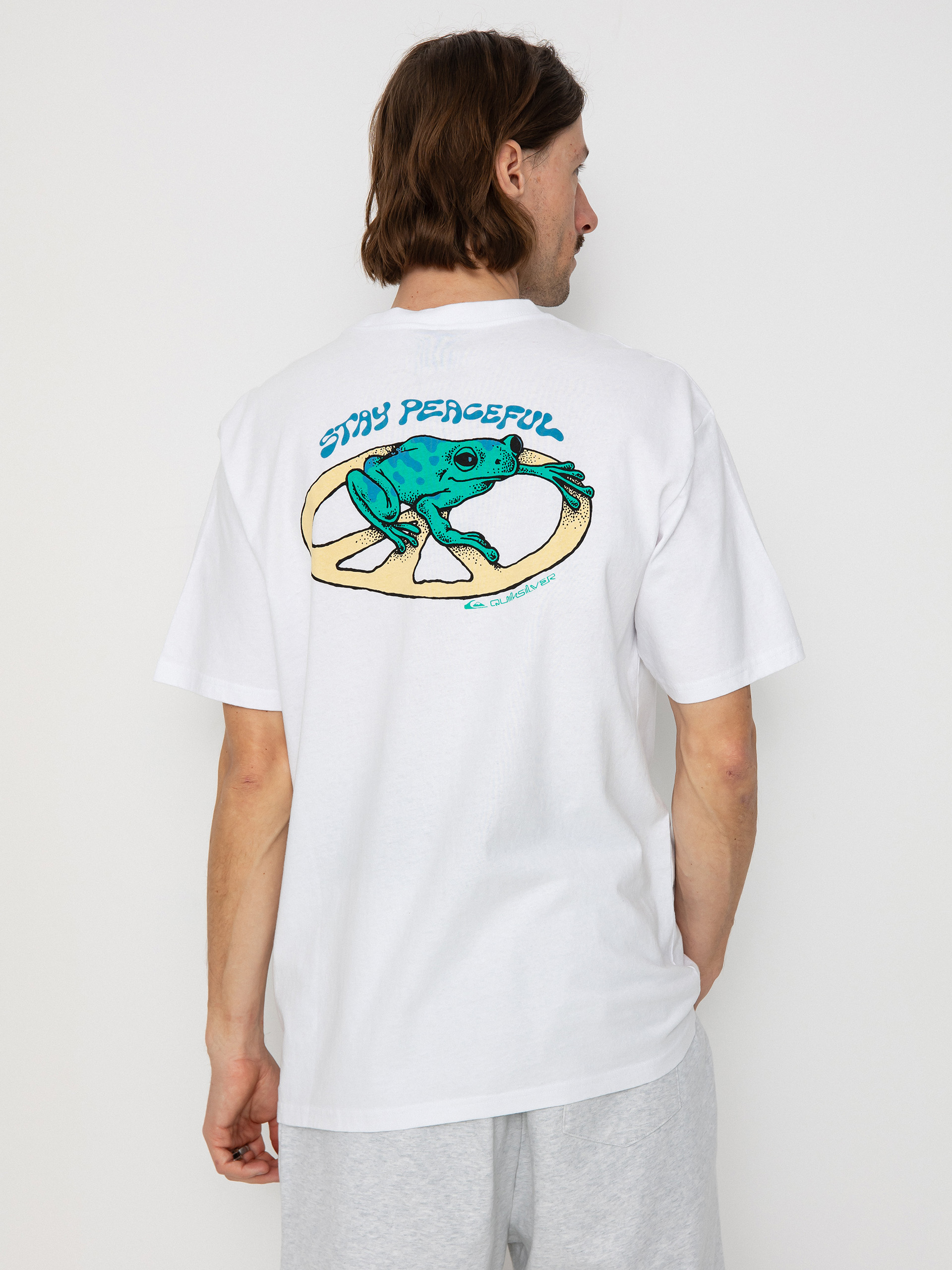 Quiksilver Stay Peaceful Moe Póló (white)