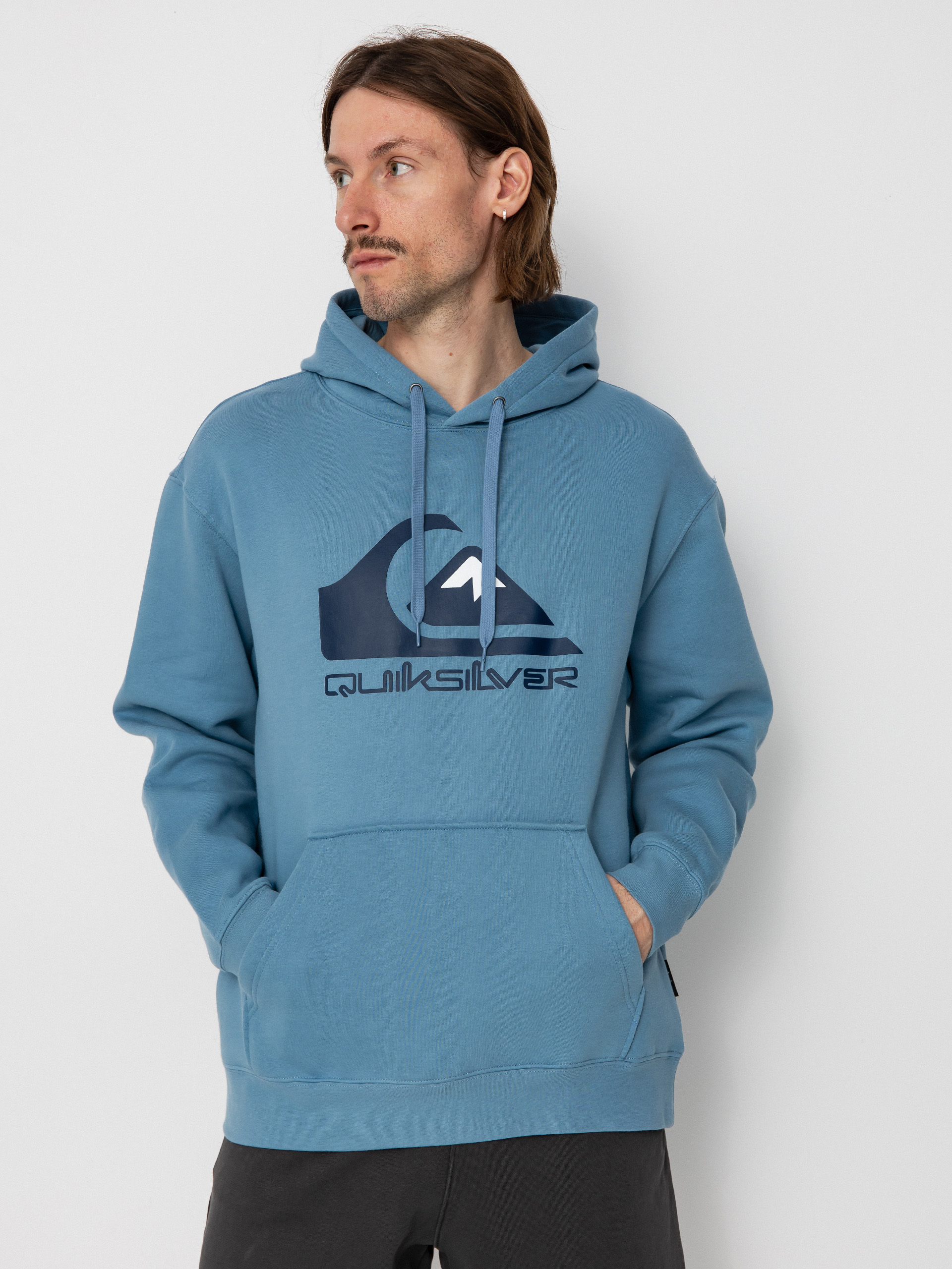 Quiksilver Big Logo HD Kapucnis pulóver (blue shadow)