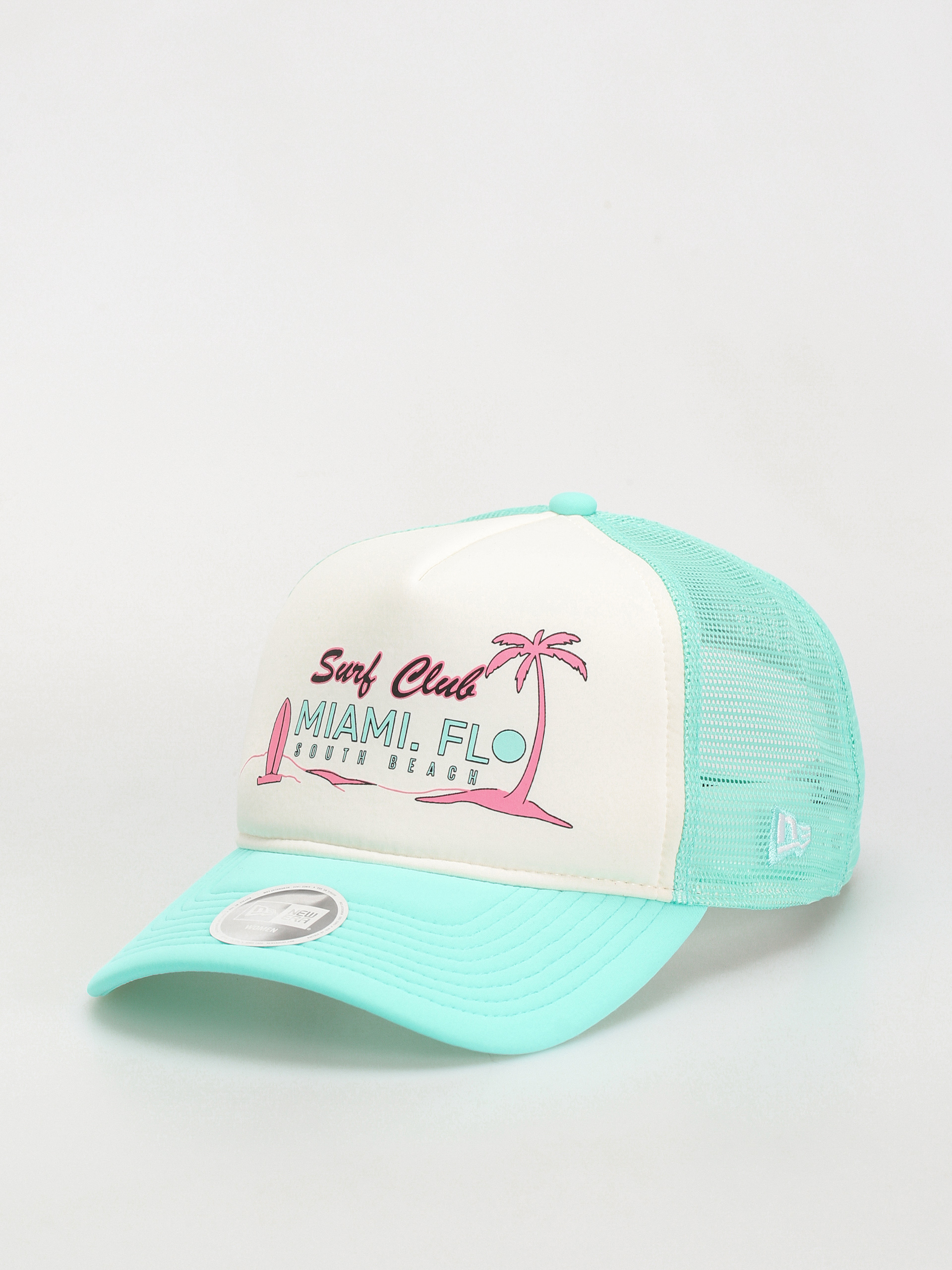 New Era Foam Front Trucker Wmn Baseball sapka (mint/white)