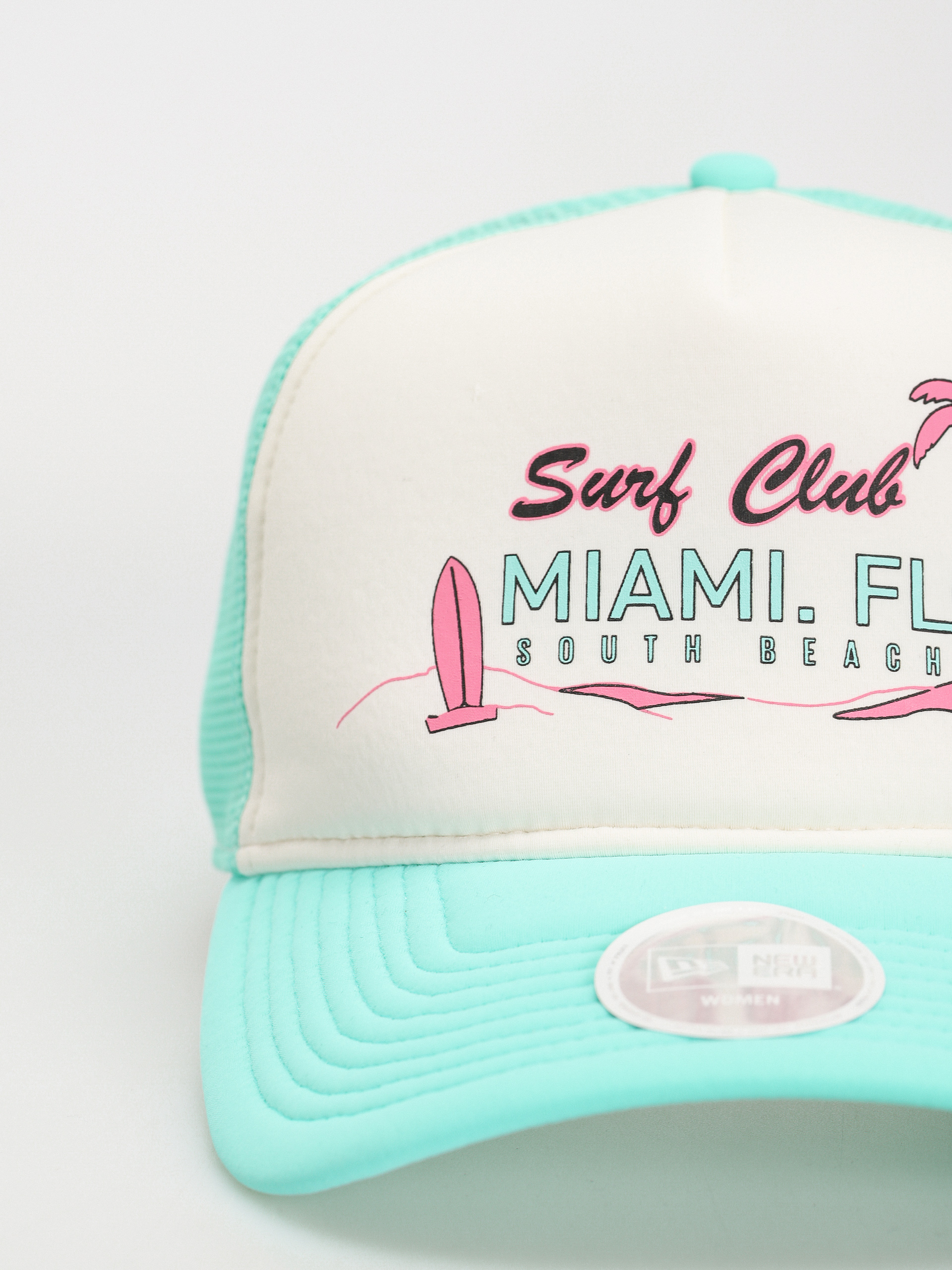 New Era Foam Front Trucker Wmn Baseball sapka (mint/white)