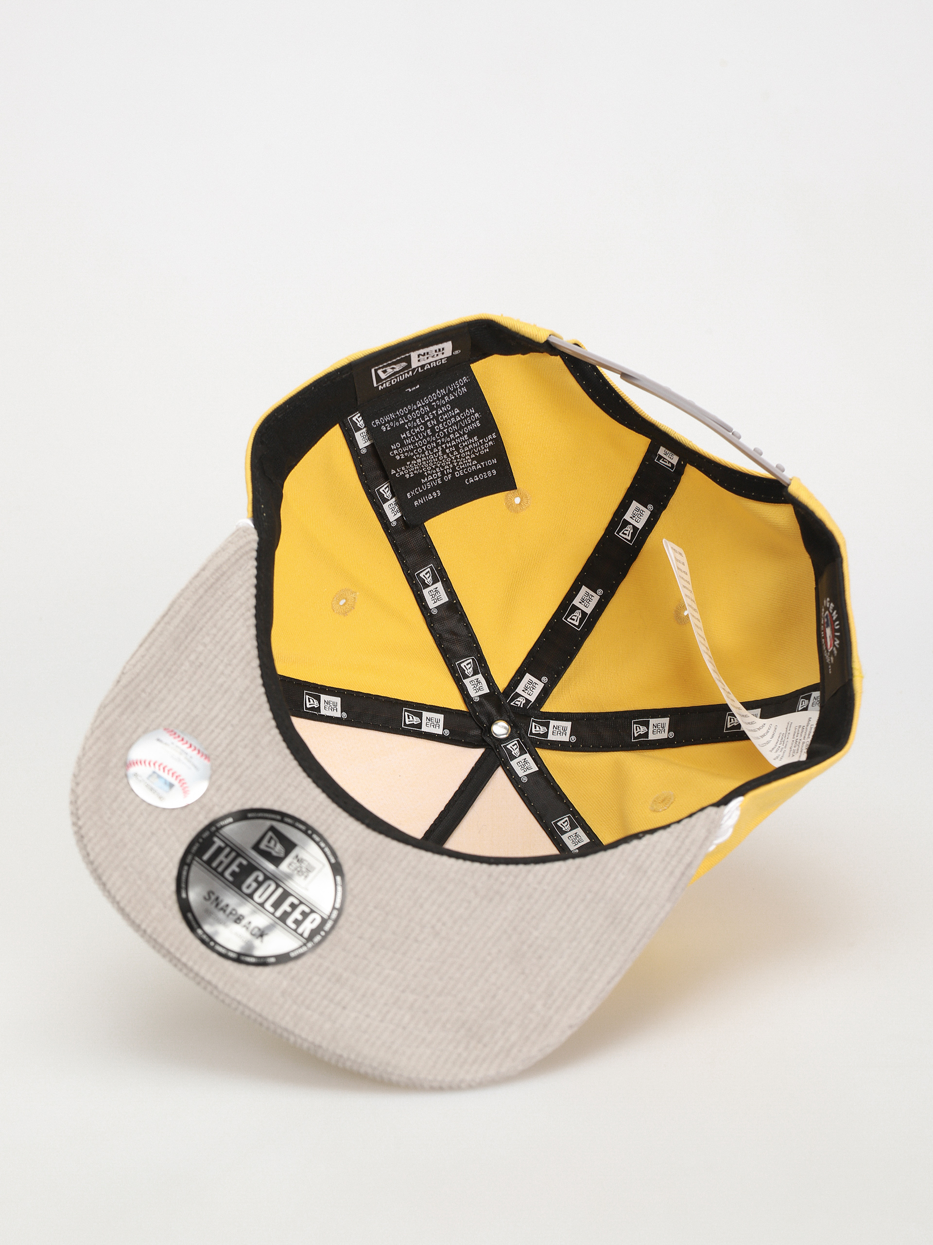 New Era Cord Golfer New York Yankees Baseball sapka (yellow/gray)
