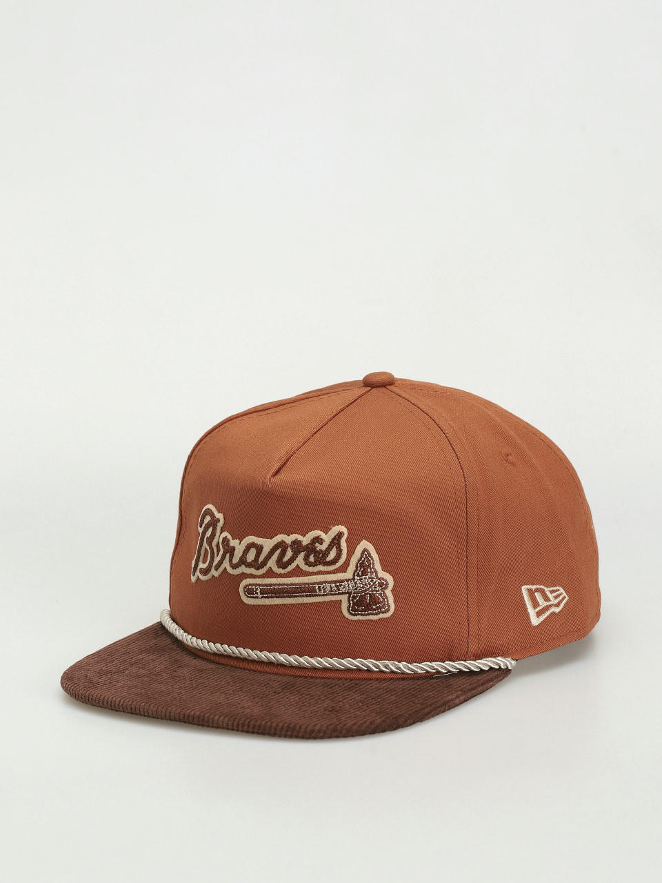 New Era Cord Golfer Atlanta Braves Baseball sapka (brown/orange)