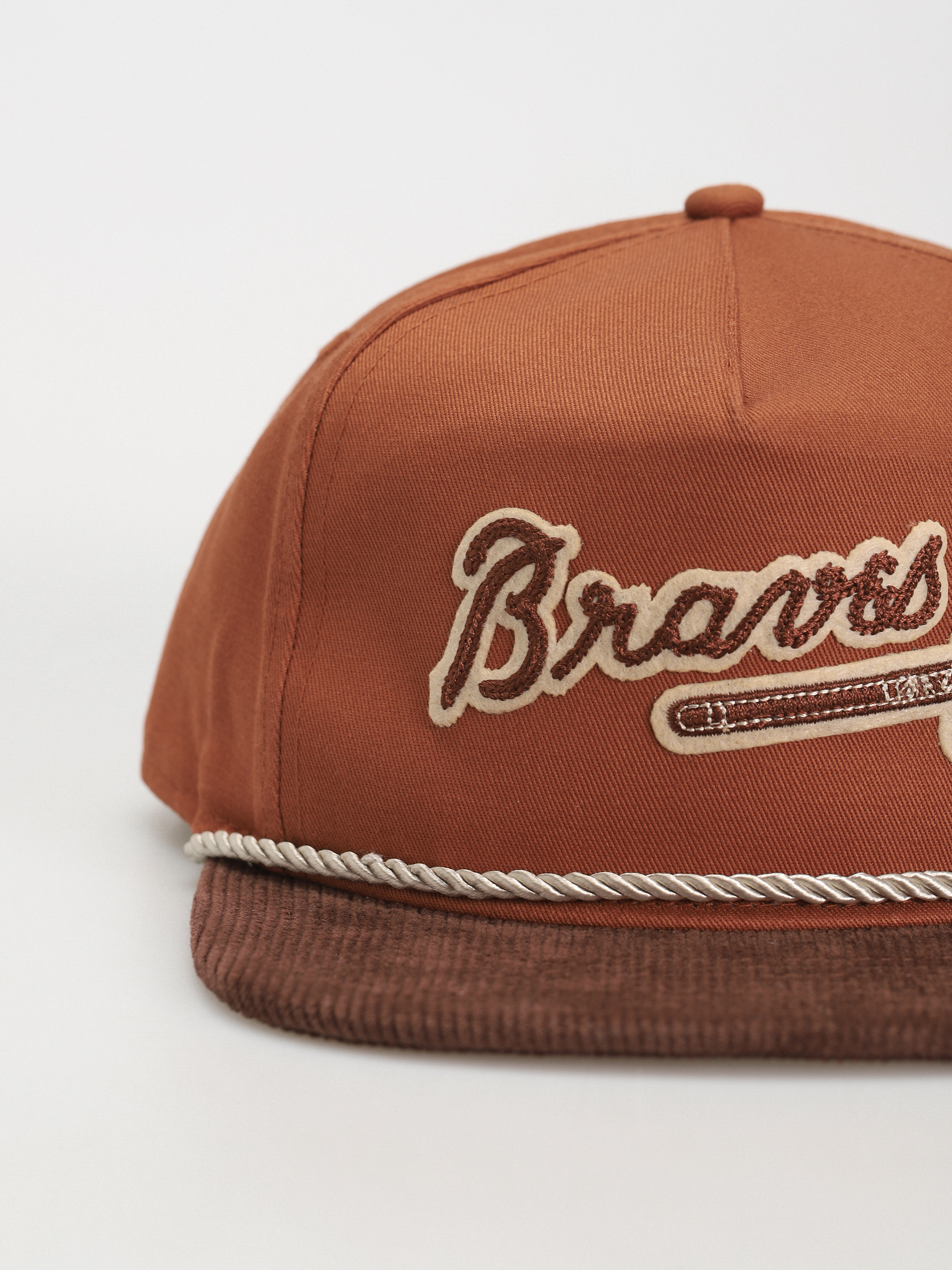 New Era Cord Golfer Atlanta Braves Baseball sapka (brown/orange)