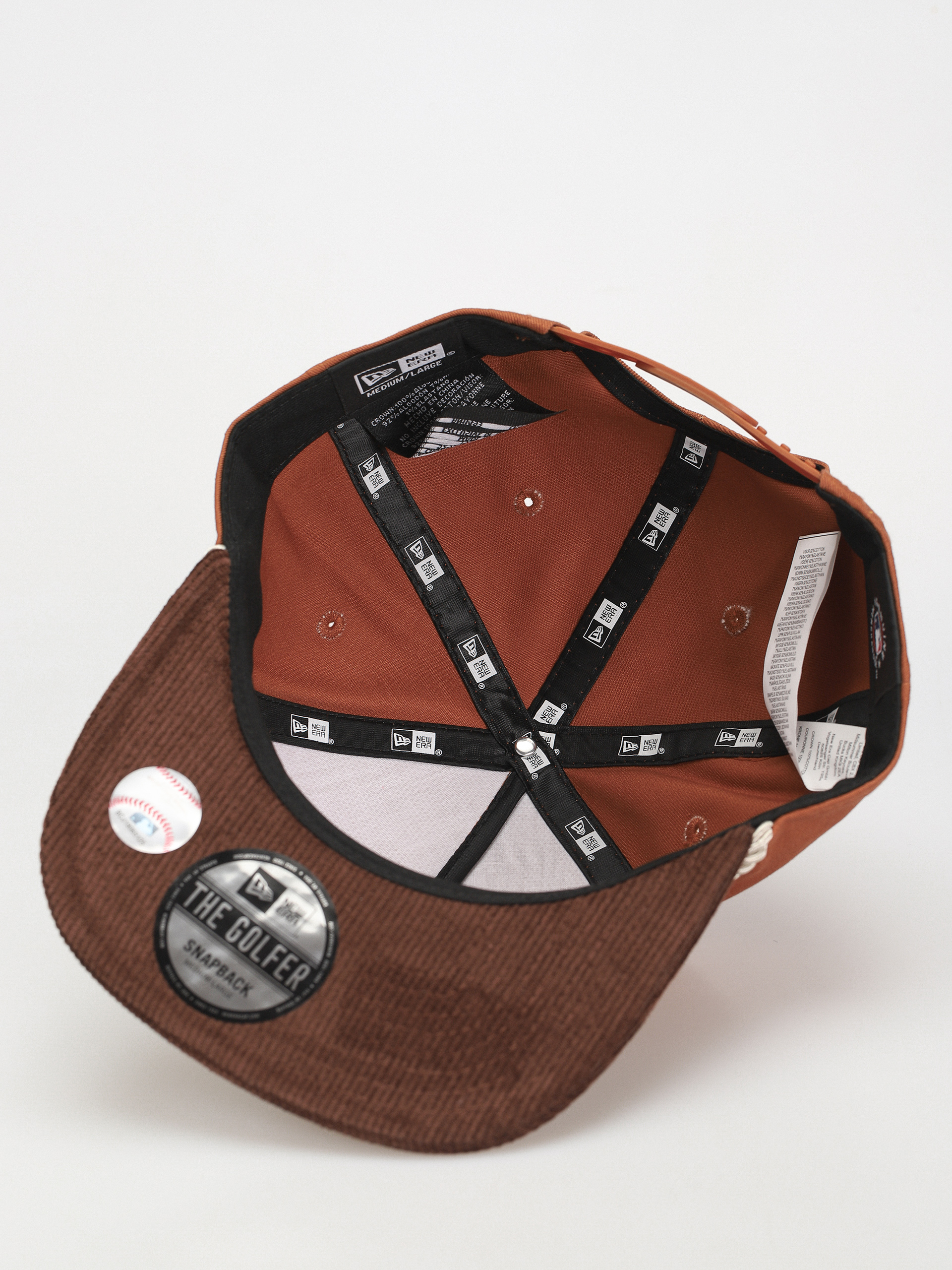 New Era Cord Golfer Atlanta Braves Baseball sapka (brown/orange)