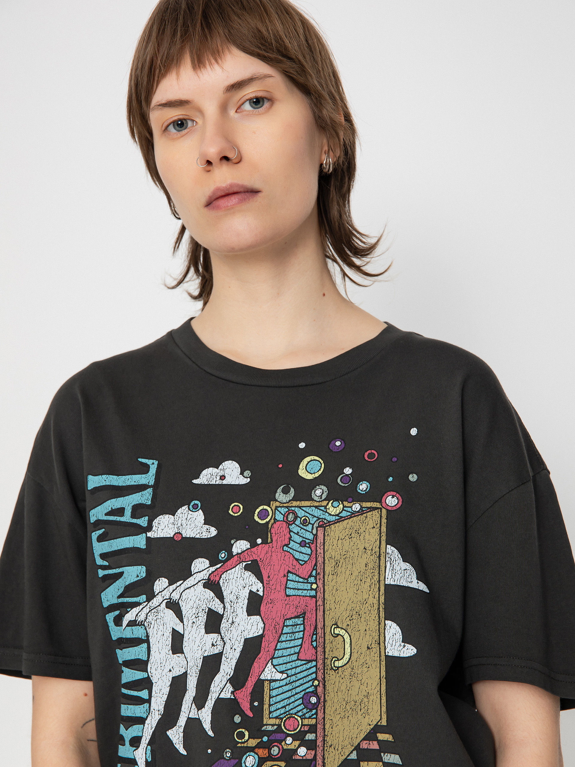 Vans Vivid Dreams Oversized Wmn Póló (black)