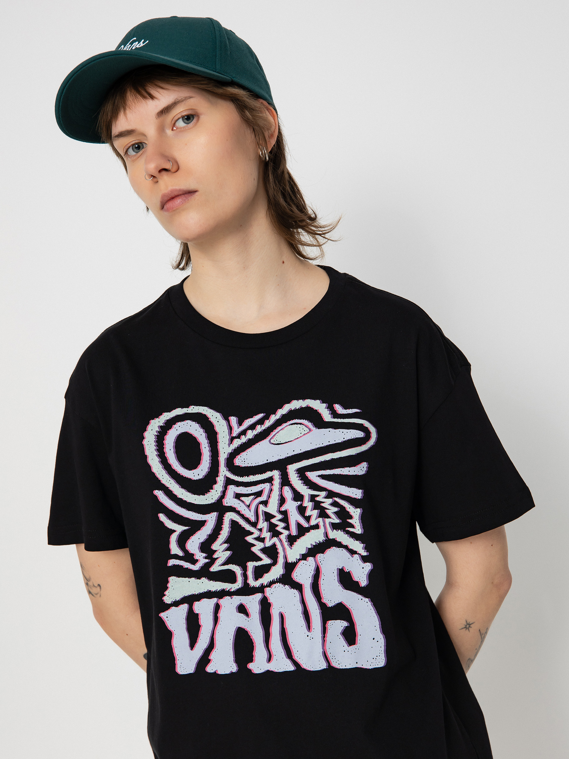 Vans Outdoor Abduction Oversized Wmn Póló (black)