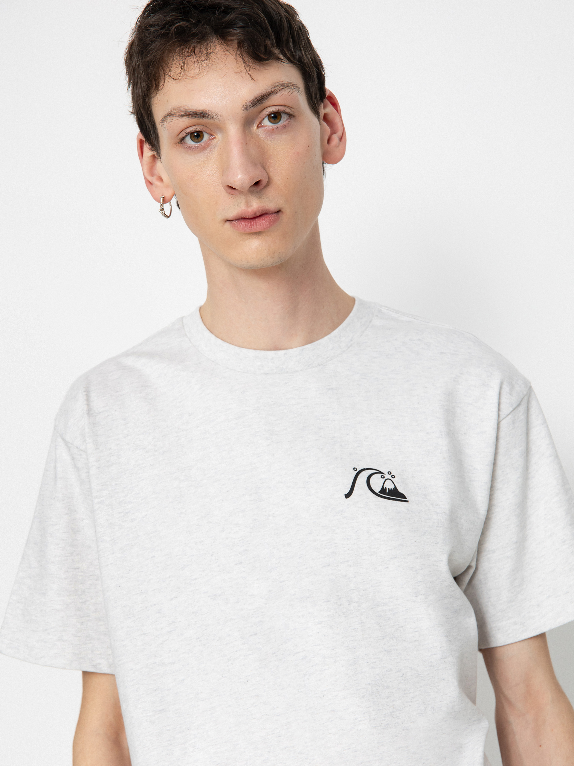 Quiksilver Qs Bubble Logo Dna Póló (snow heather)