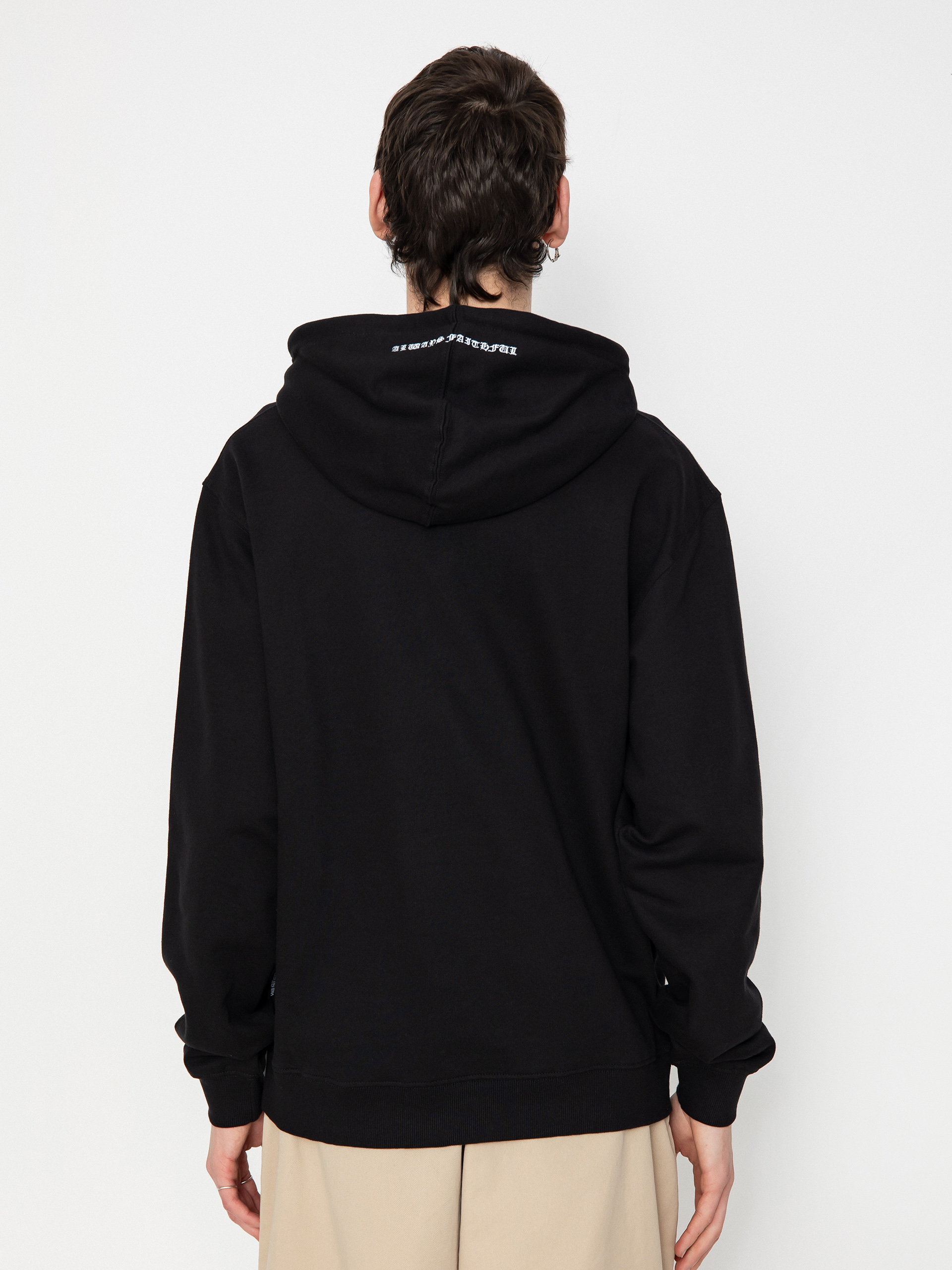 Kapucnis pulóver Wasted Paris Pitcher HD (black)