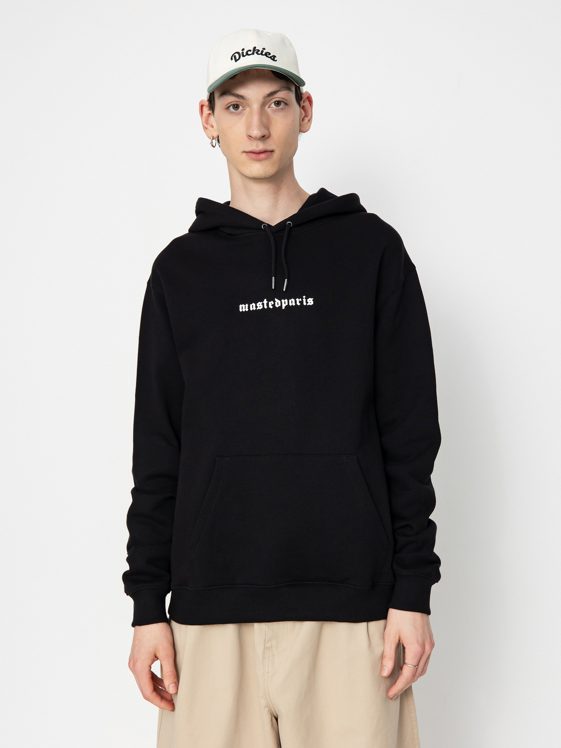 Kapucnis pulóver Wasted Paris Creep HD (black)