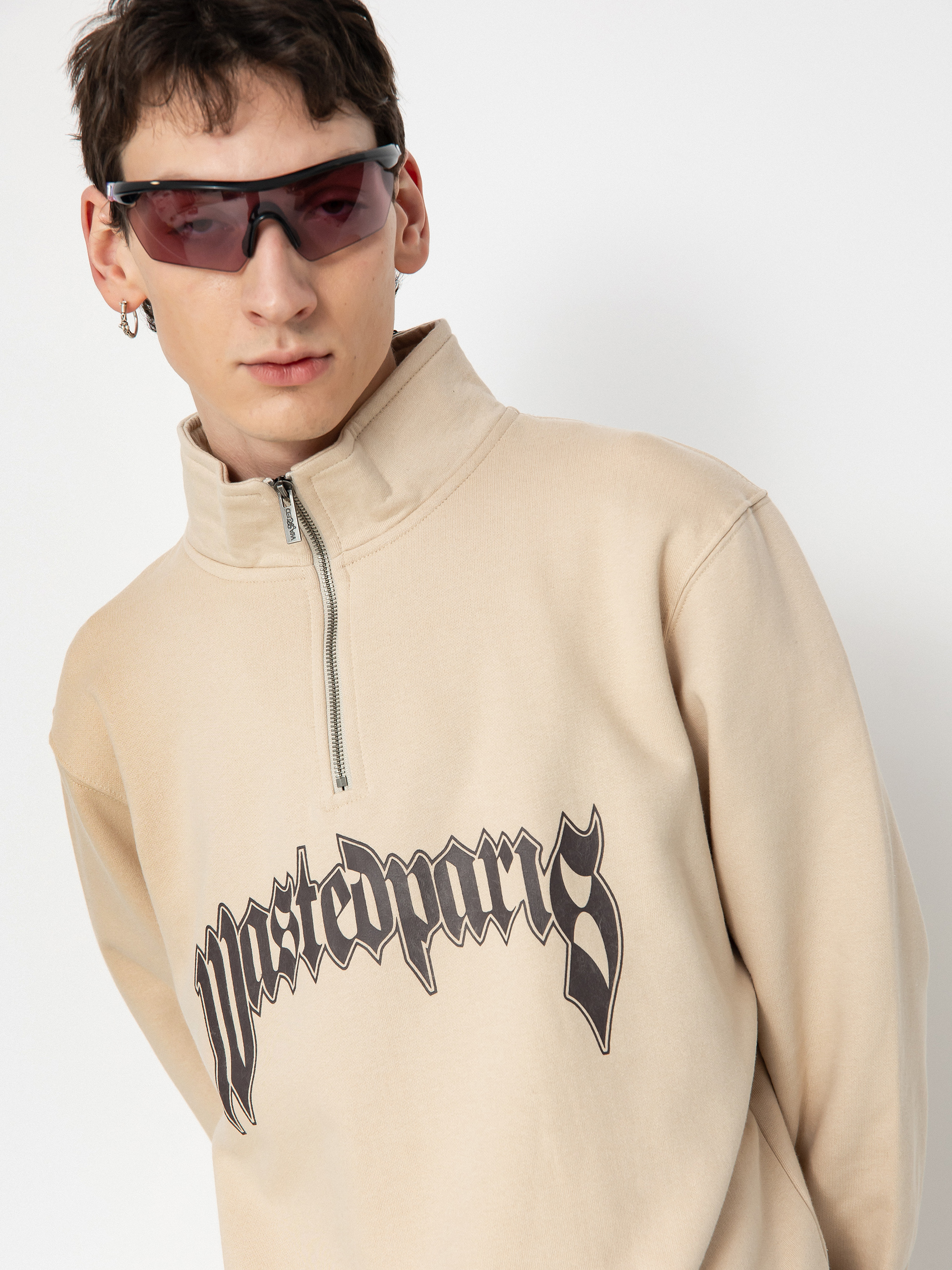 Pulóver Wasted Paris Funnel Pitcher (dune)