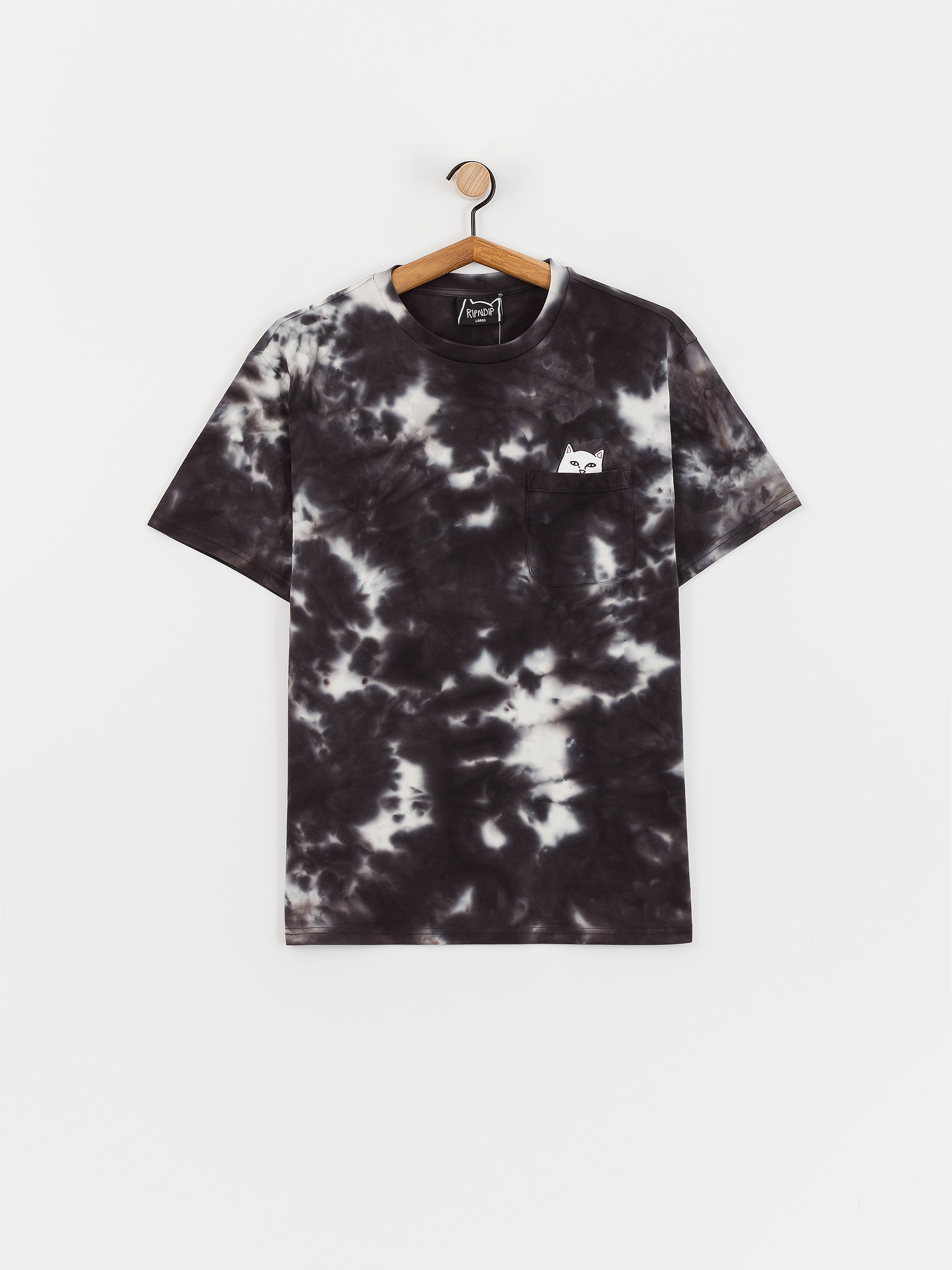 RipNDip Lord Nermal Pocket Póló (black lightning wash)