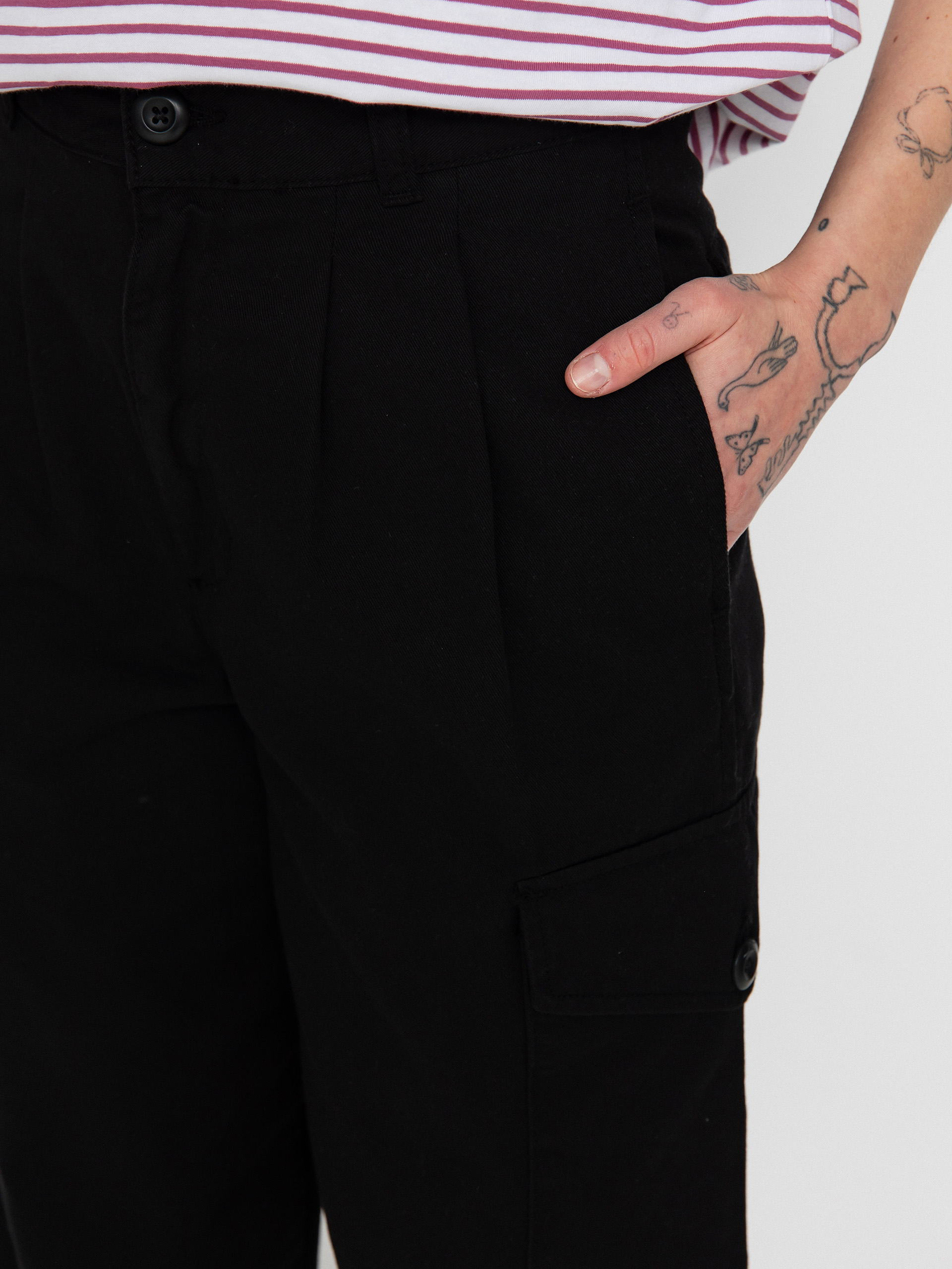 Kisnadrág Carhartt WIP Collins Wmn (black)