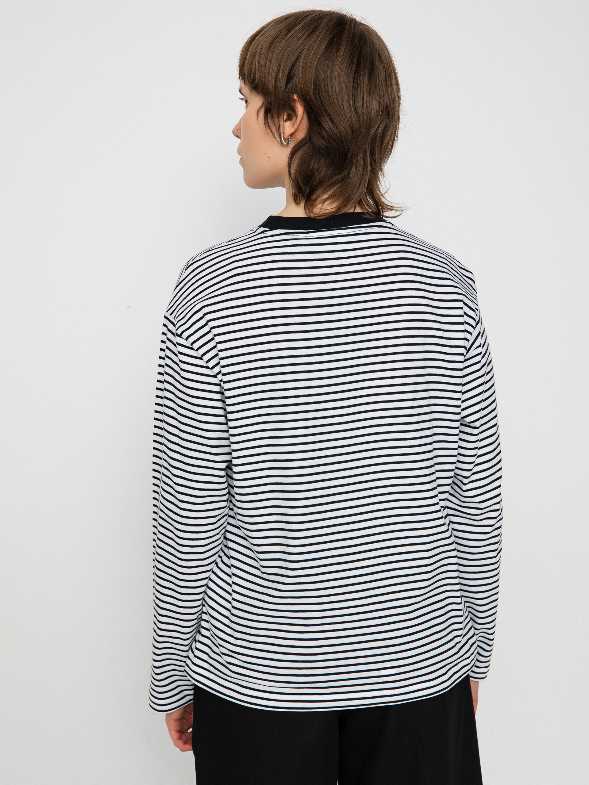 Hosszú ujjú felső Carhartt WIP Coleen Wmn (coleen stripe/white/black)