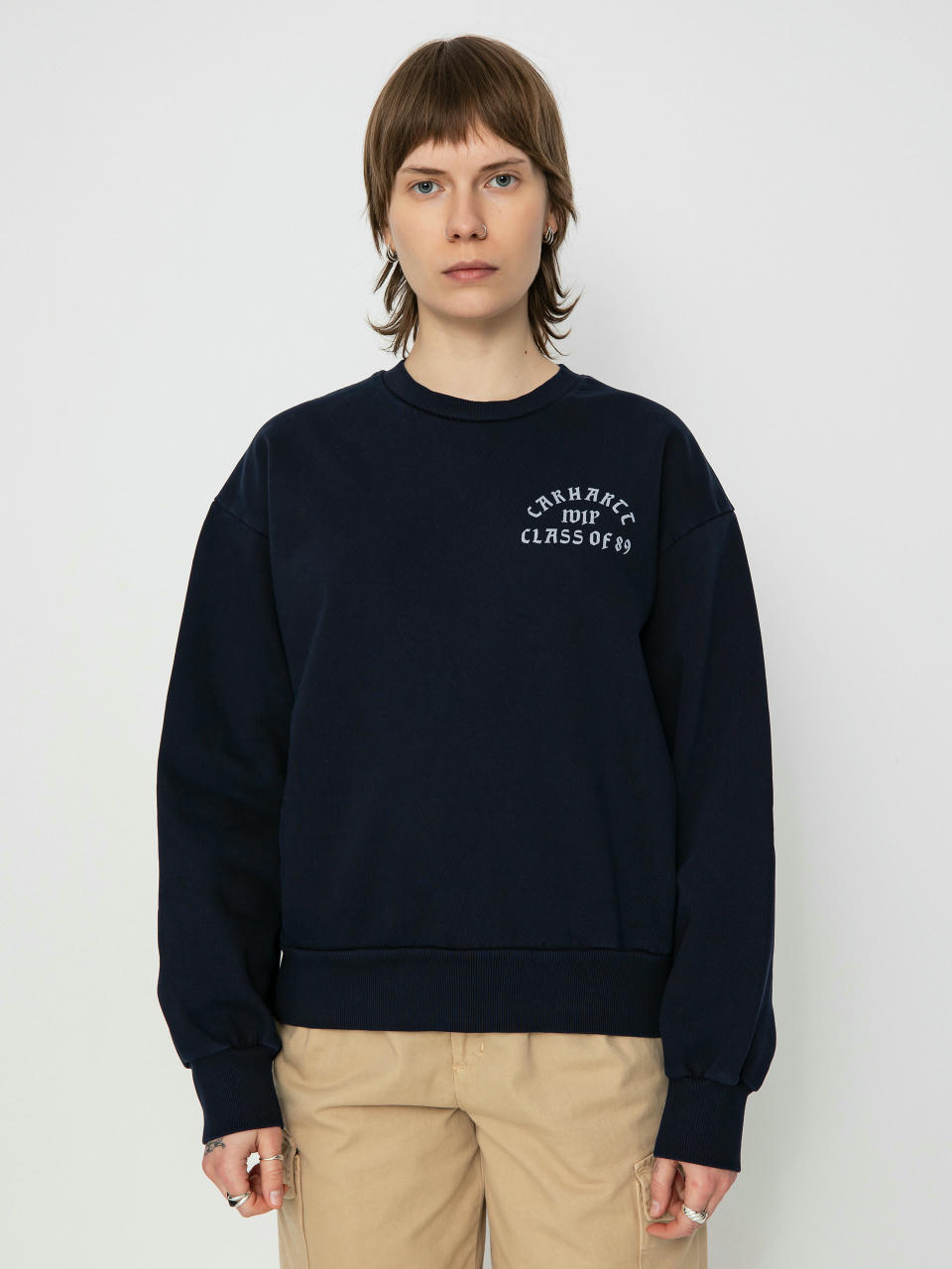 Pulóver Carhartt WIP Class of 89 Wmn (dark navy/white)