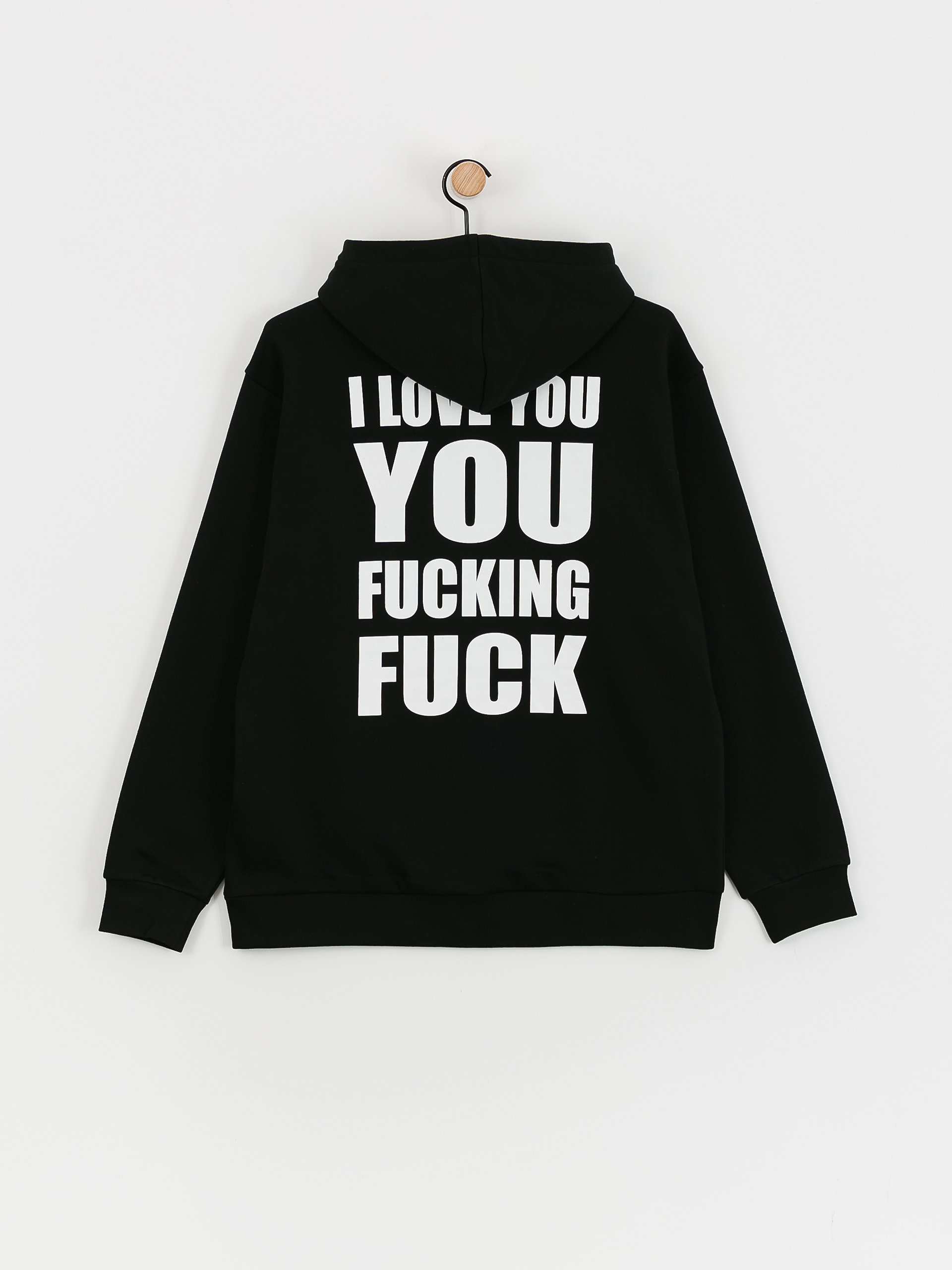 Kapucnis pulóver RipNDip Ily Fuckin Fuck HD (black)