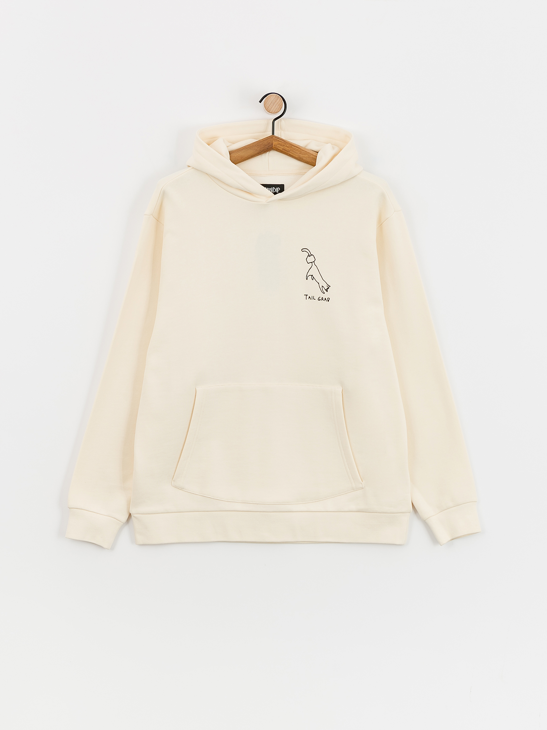 Kapucnis pulóver RipNDip Grabs HD (bone)