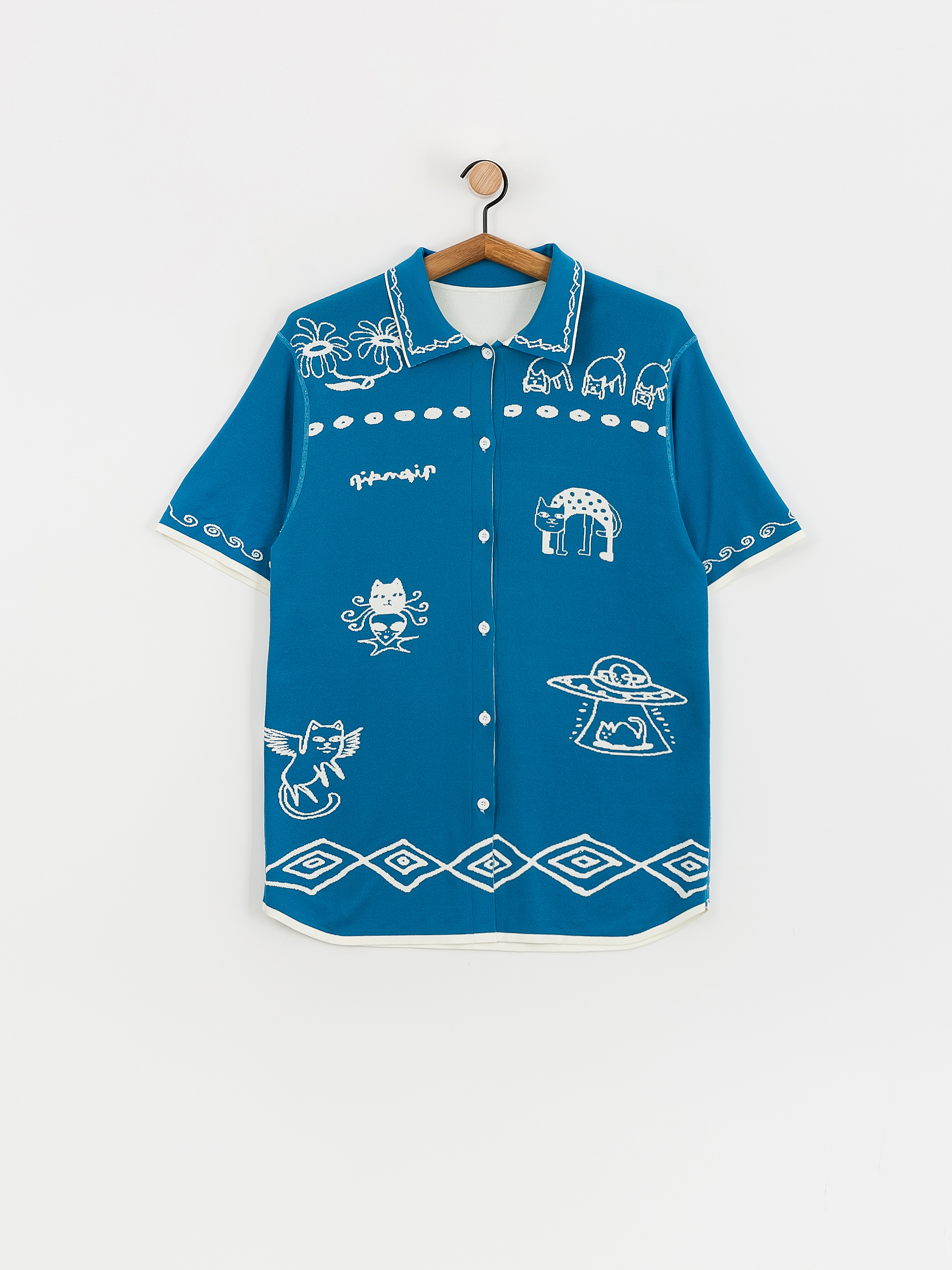 Ing RipNDip Blonded Knitted Button (off white)